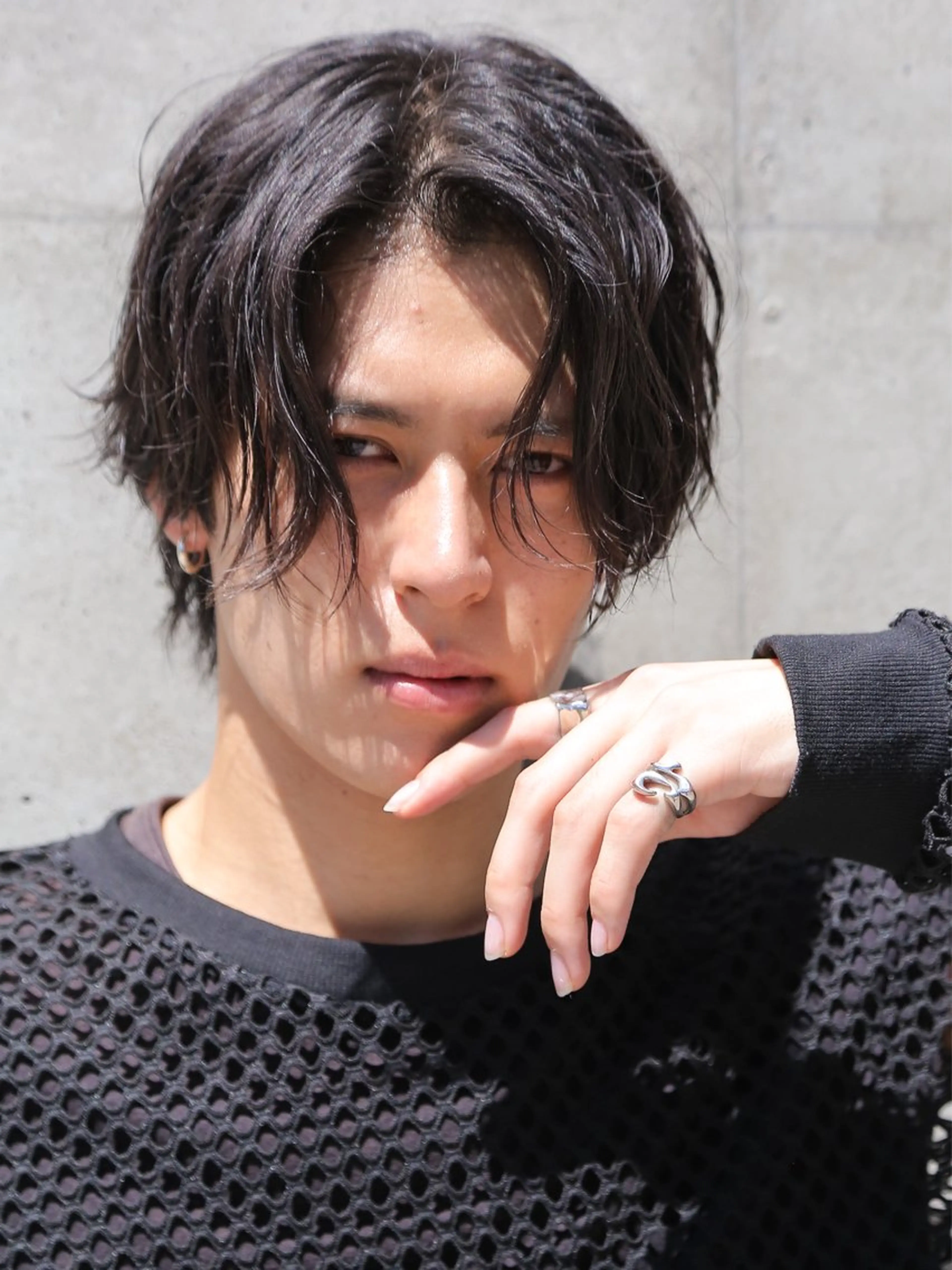 ミディアム メンズ メンズパーマ メンズ特化ryoのヘアスタイル