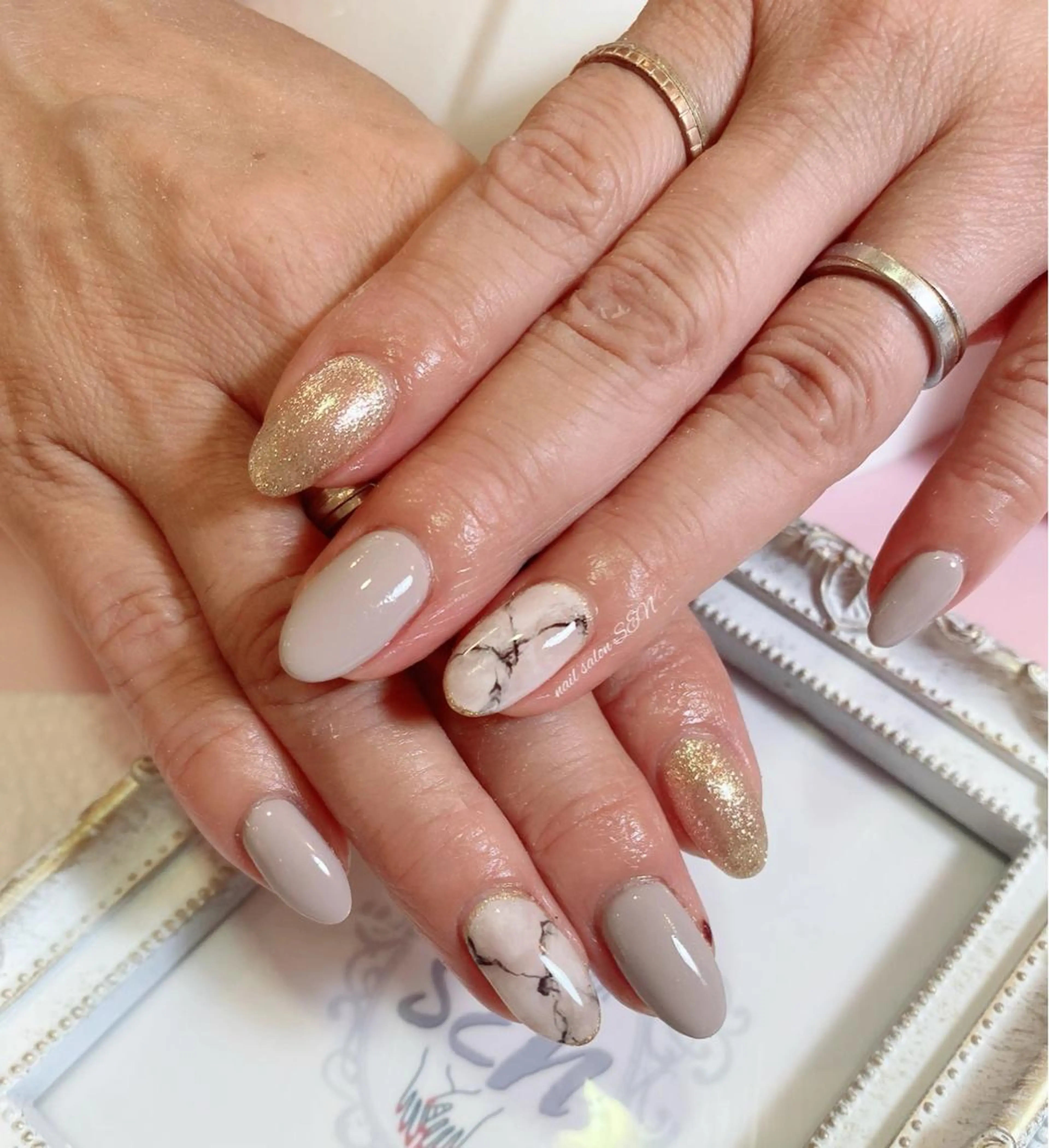 ネイル 大理石ネイル(マーブル) nail salon SENのネイルデザイン