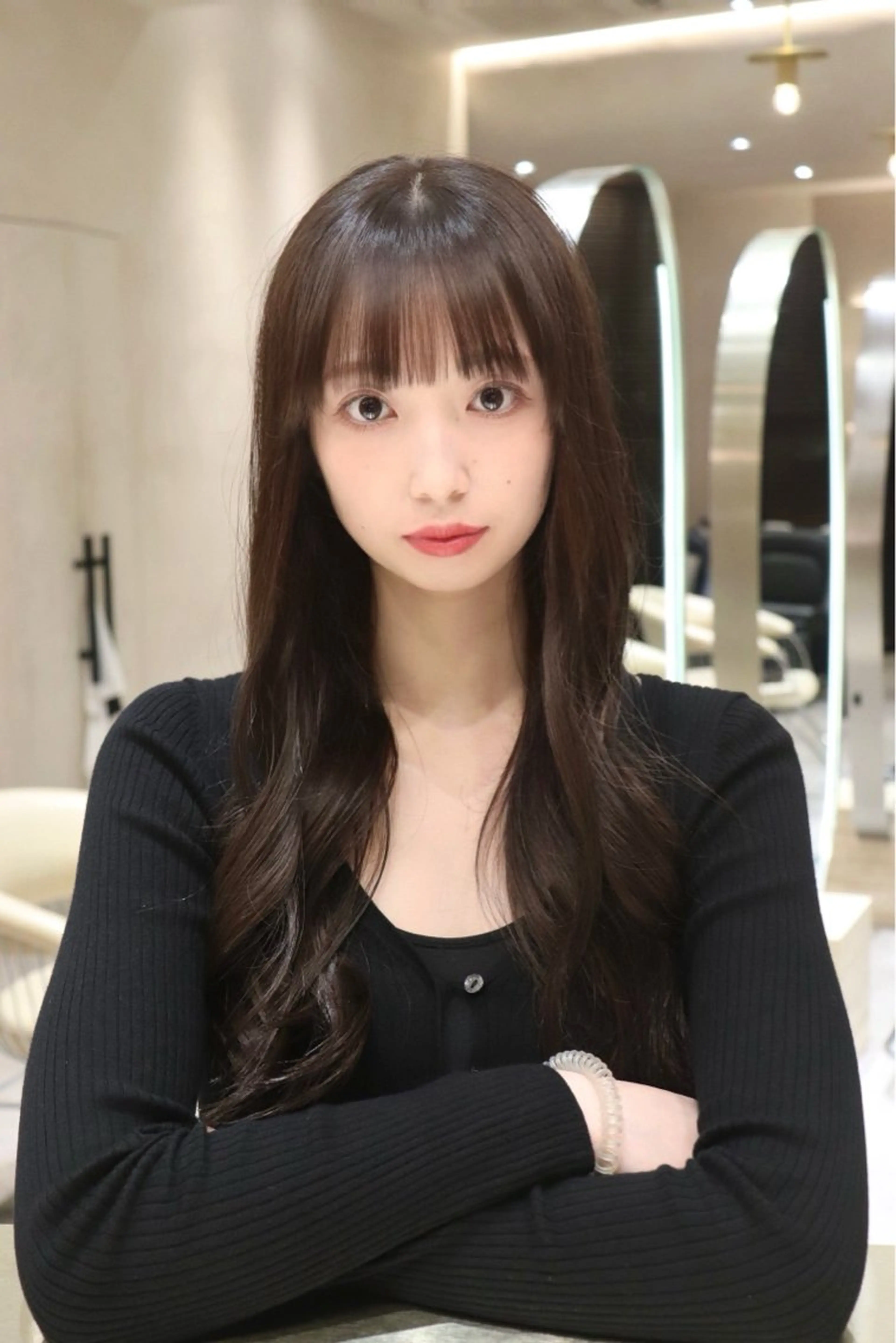ロング カット ヘアカラー トリートメント 韓国ヘア/館林美容室 /髪質改善/涼のヘアスタイル