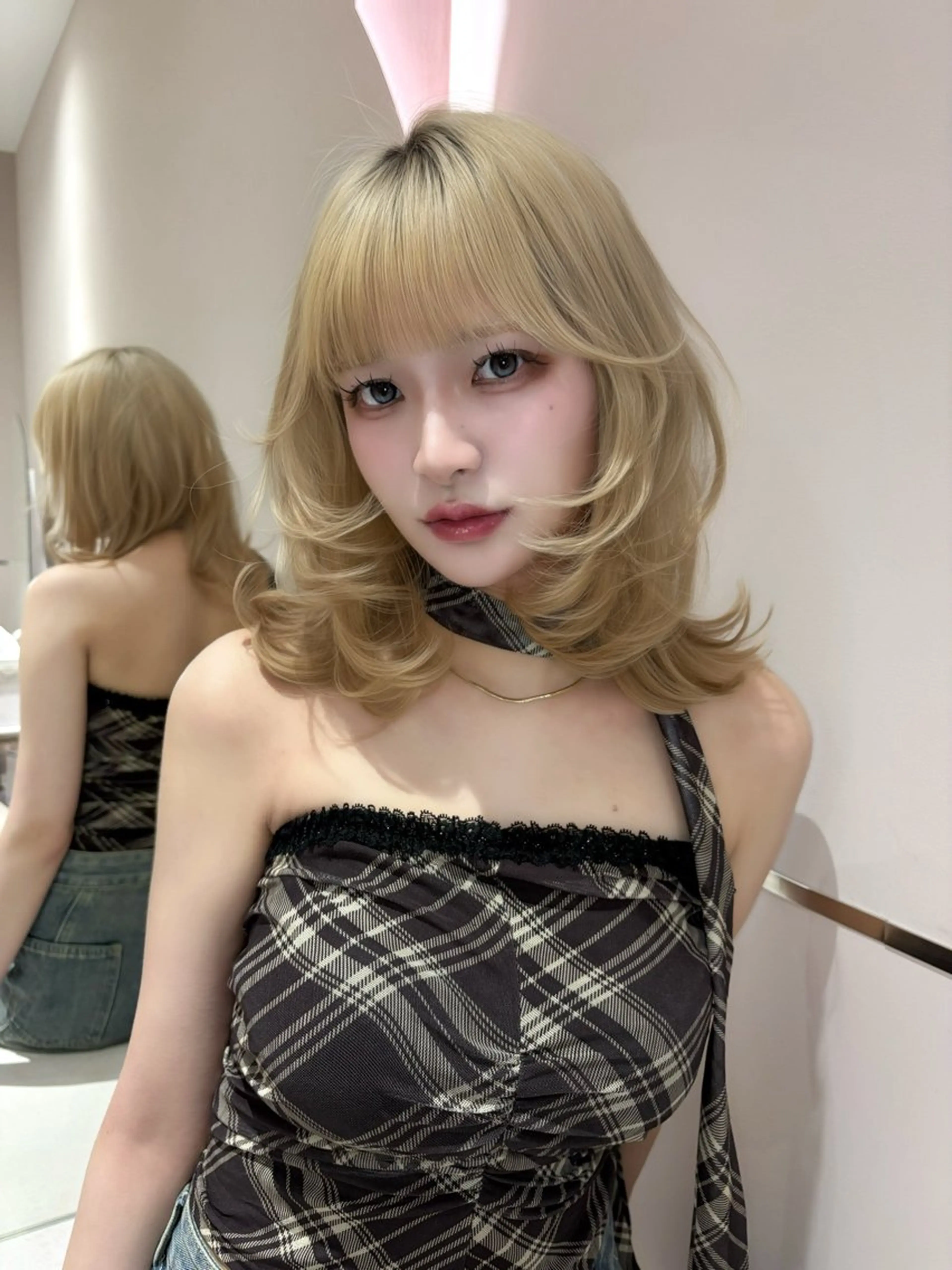 ミディアム Hazuki/ 韓国ヘア🇰🇷のヘアスタイル