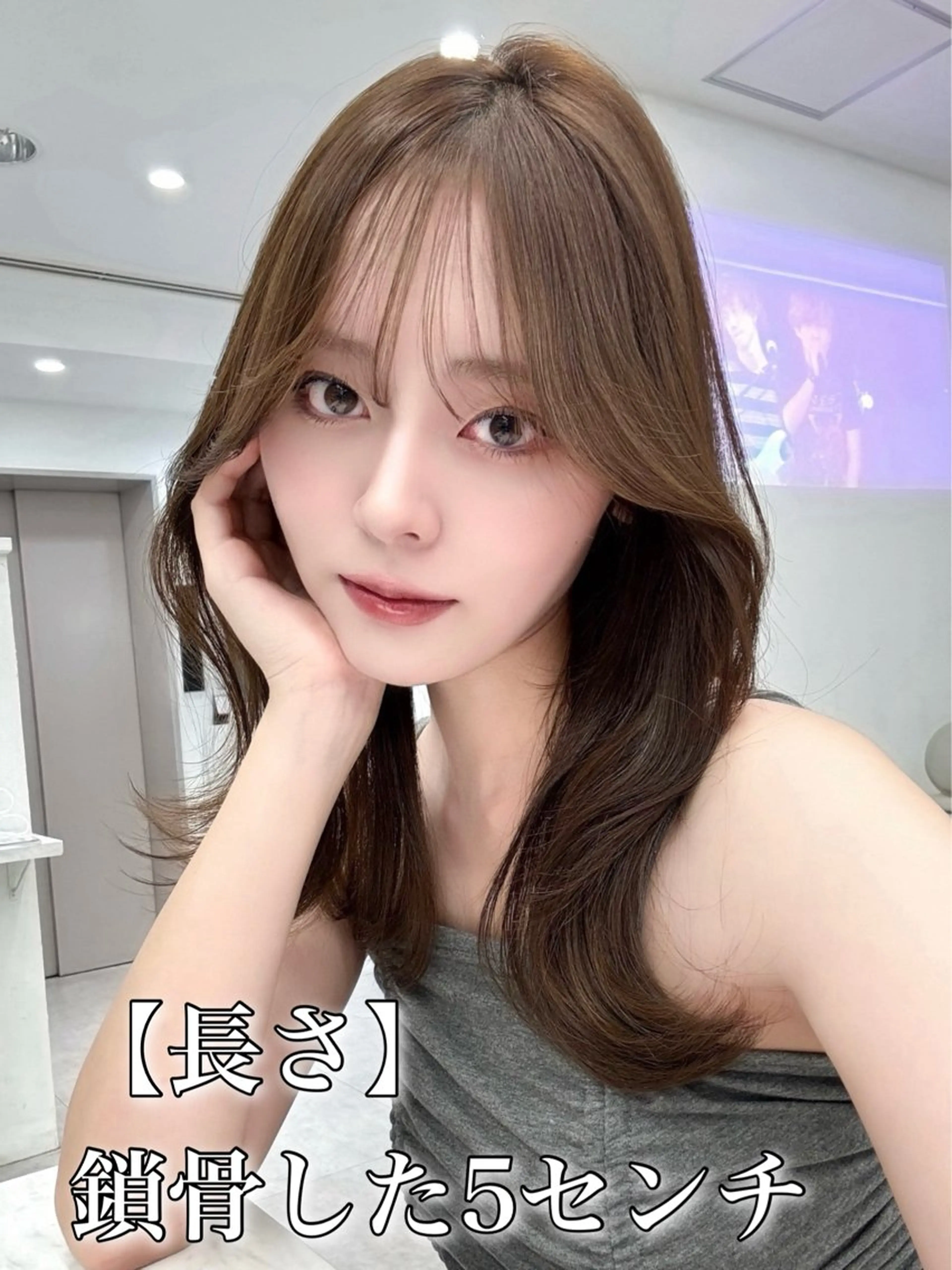 セミロング 映える顔まわり/前髪 特化 💗 ユキマのヘアスタイル