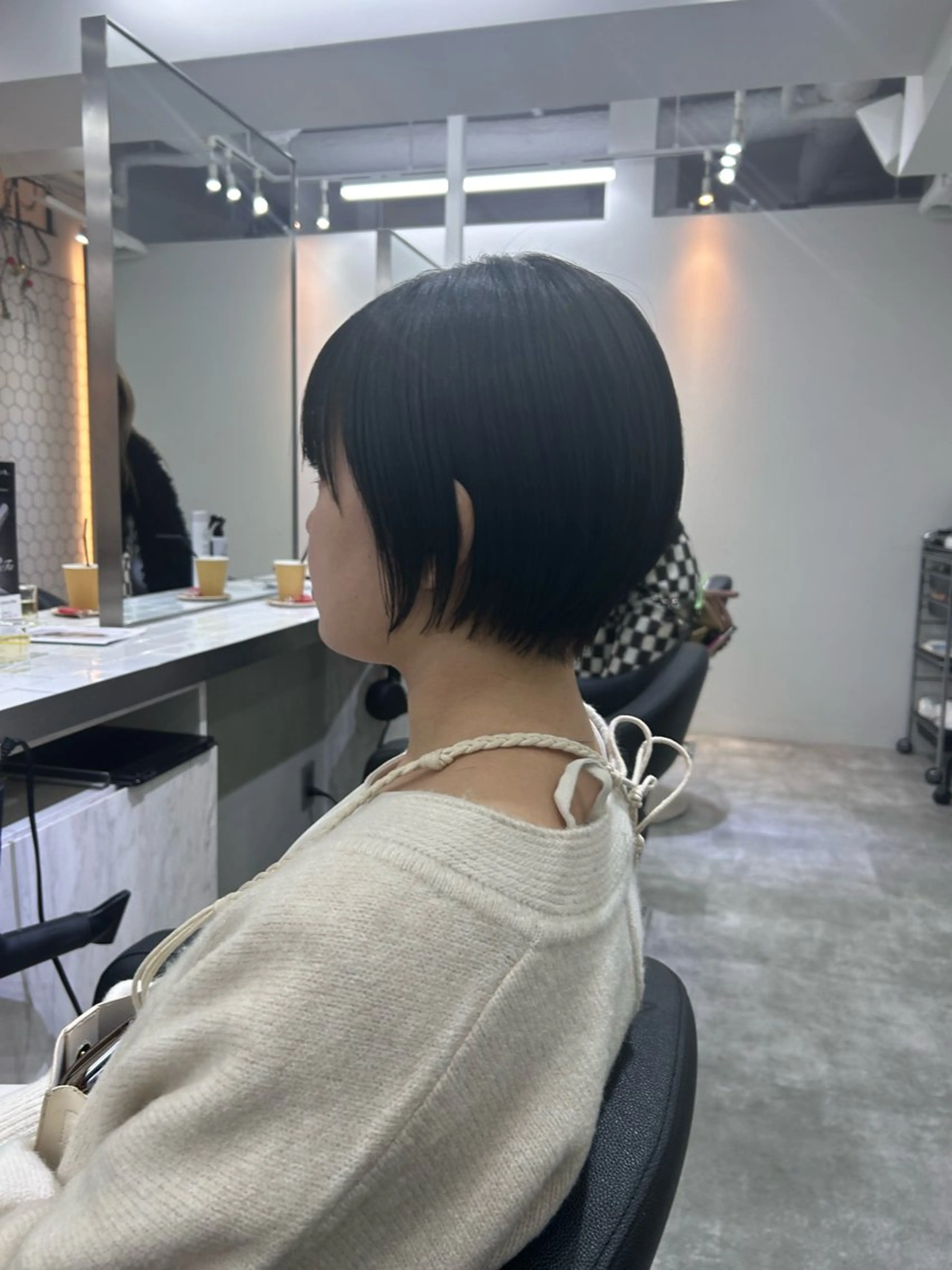 ショート 丸みショート ショートヘア カット ヘアカラー トリートメント 似合わせcut ◎ 倉橋実咲のヘアスタイル