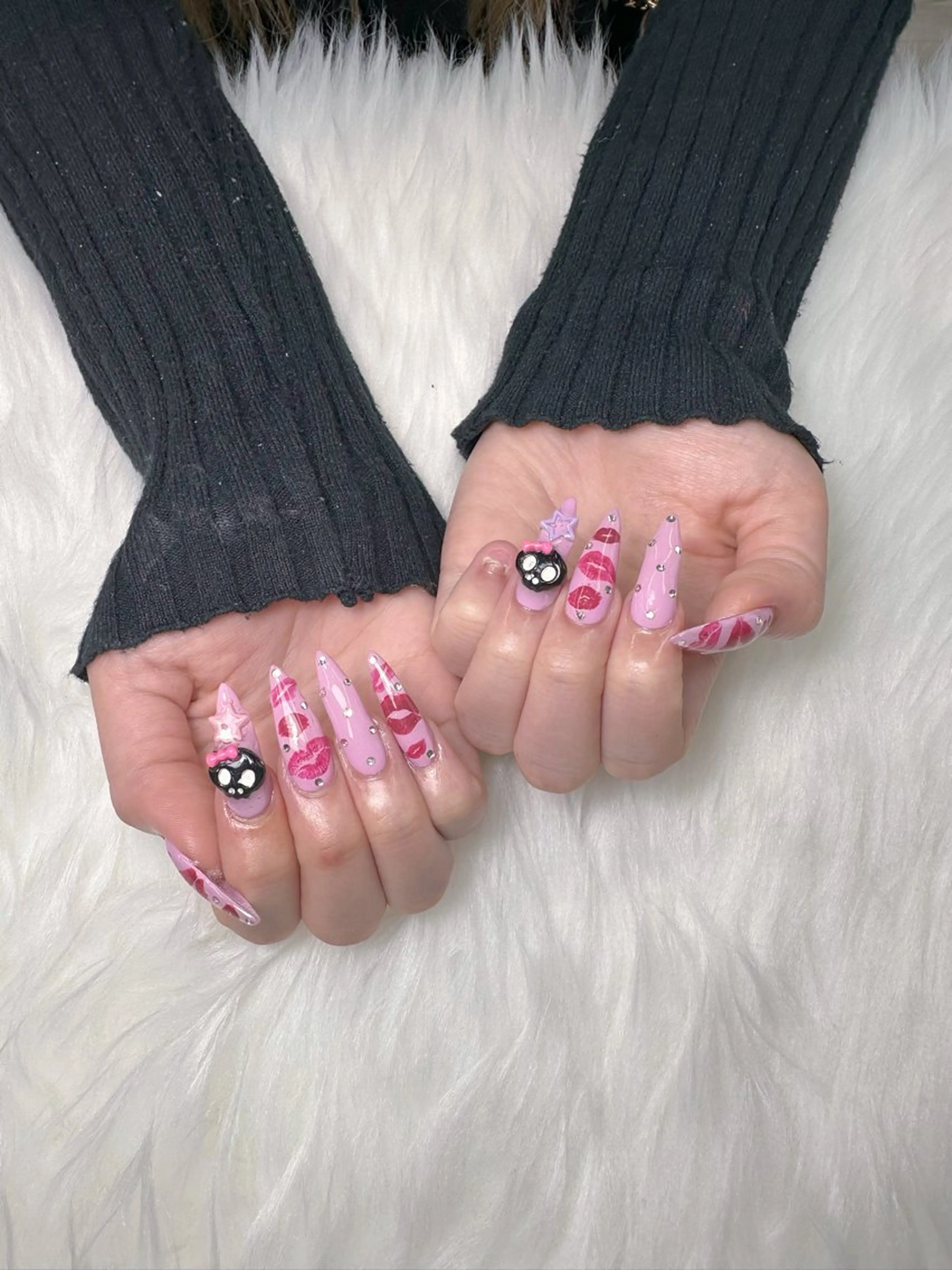 ネイル ピンク ハンドネイル Kingnail Emiのネイルデザイン