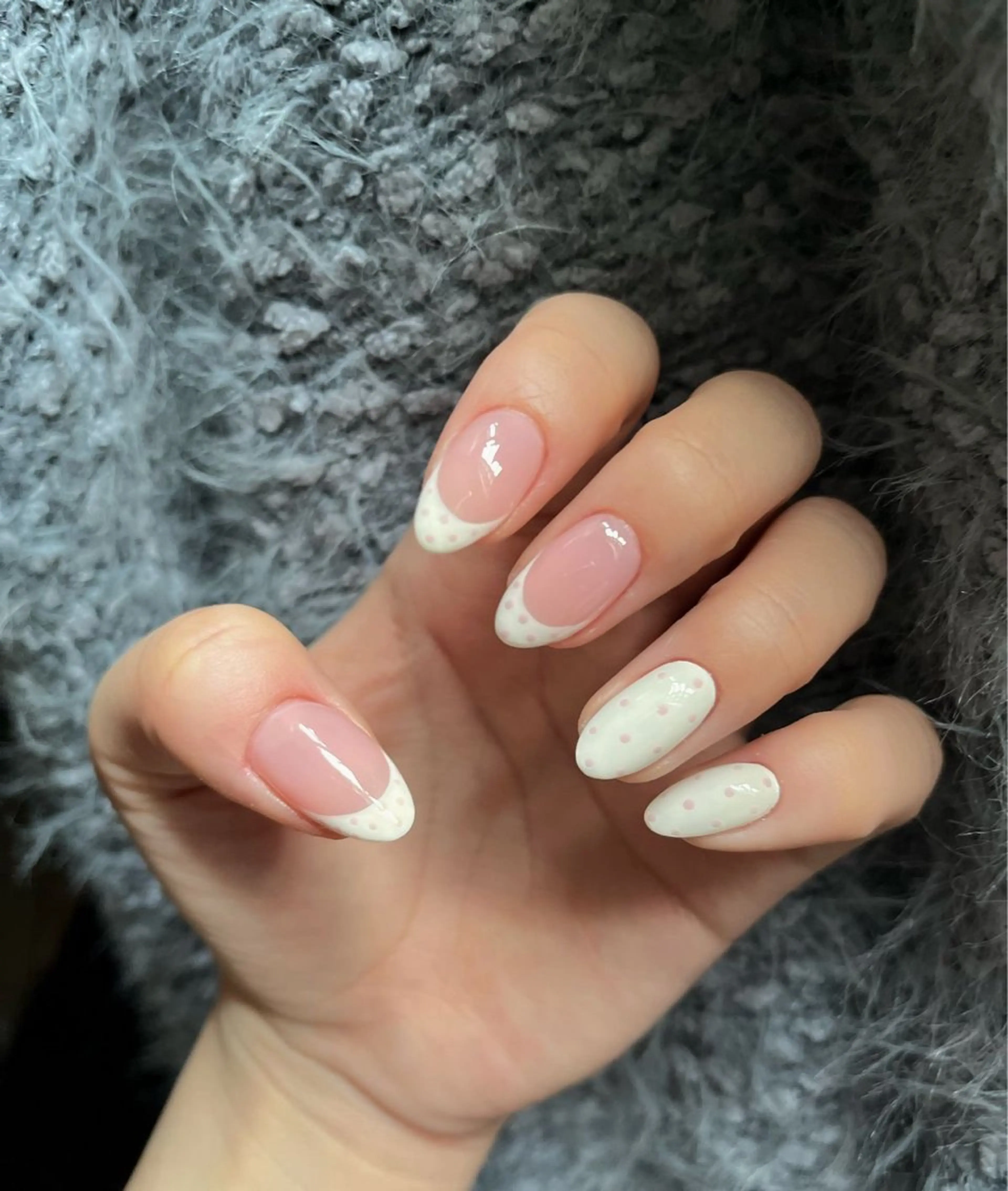 ネイル 韓国ネイル 持ち込み ニュアンスネイル ネイルチップ 冬ネイル RINN ANA.CHUOのネイルデザイン