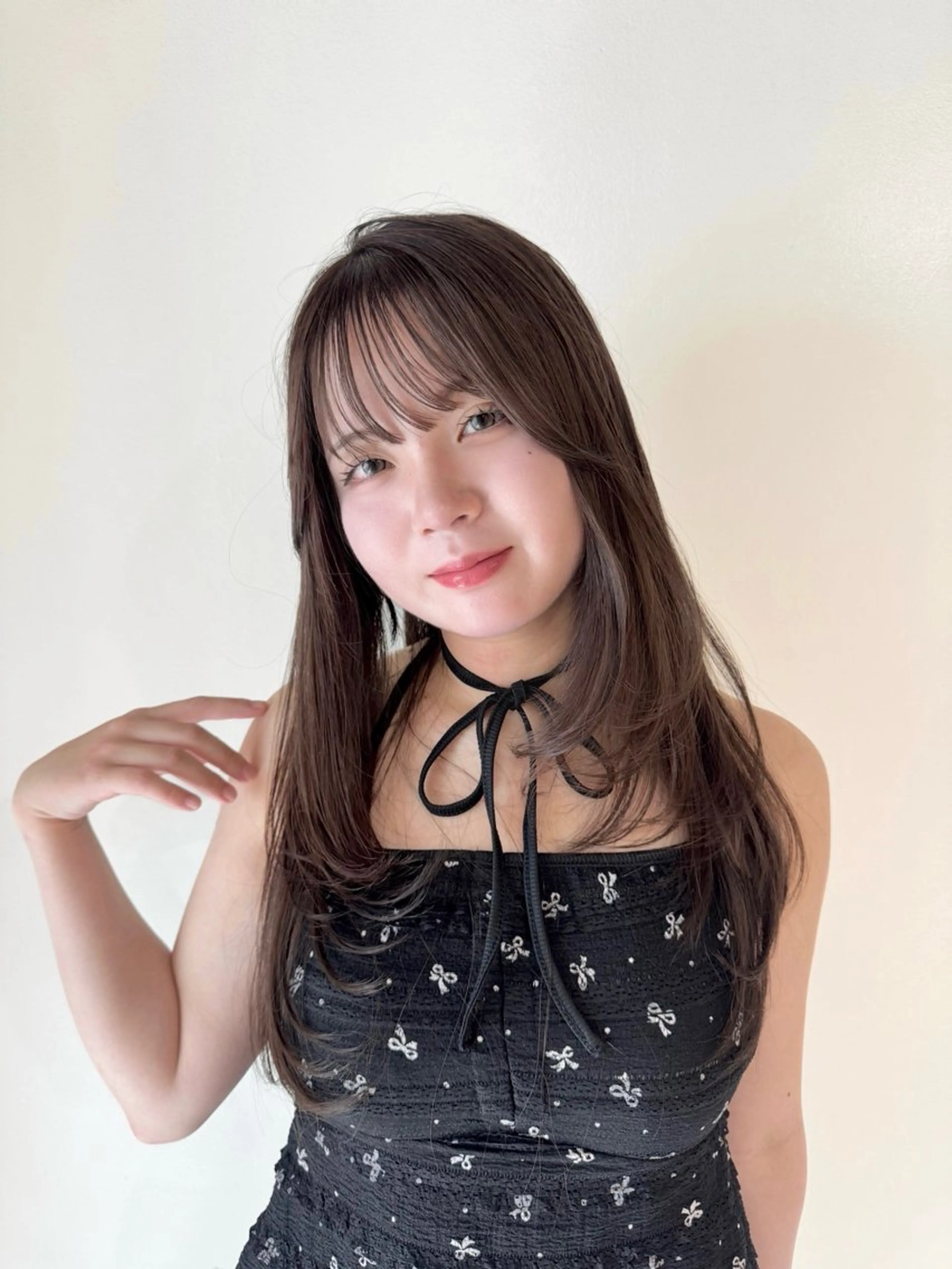 ロング カット ヘアカラー トリートメント amoretto _kokoroのヘアスタイル