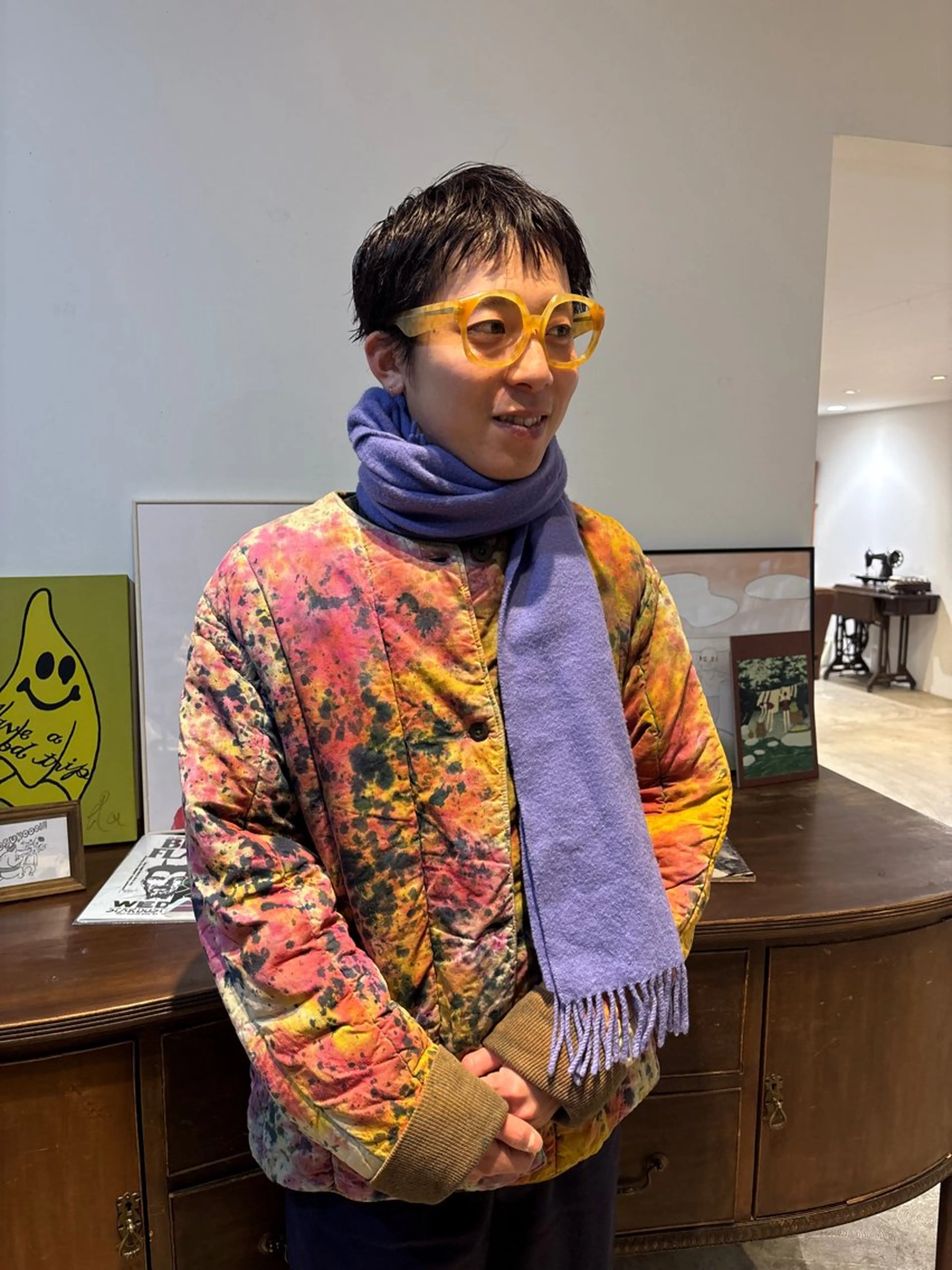 メンズ カット ヘアカラー トリートメント 安藤楓華 fuka andoのヘアスタイル