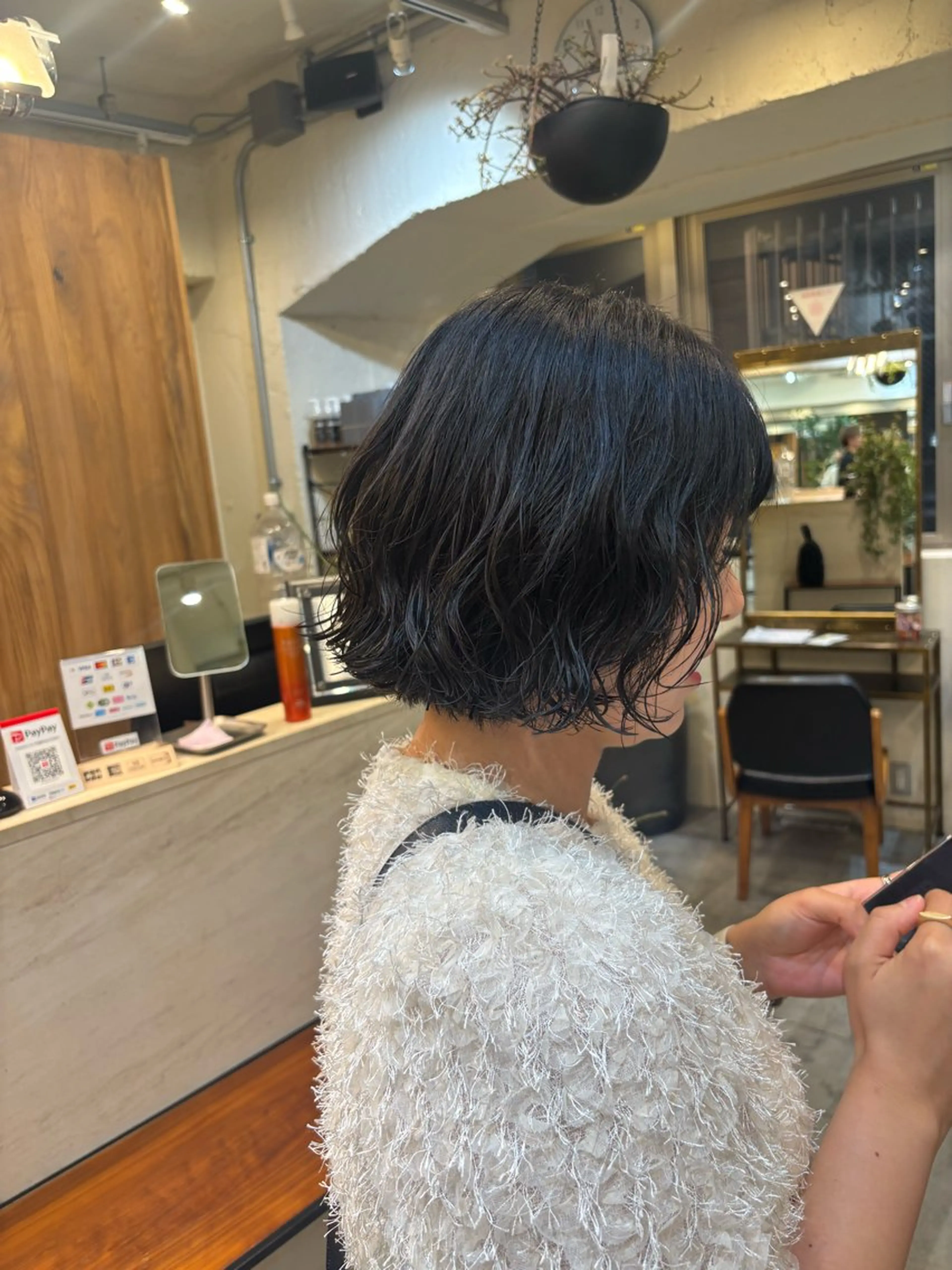 ミディアム パーマ ミディアムパーマ ボブ 🐰メンズカット 募集中/ゆな🐰のヘアスタイル