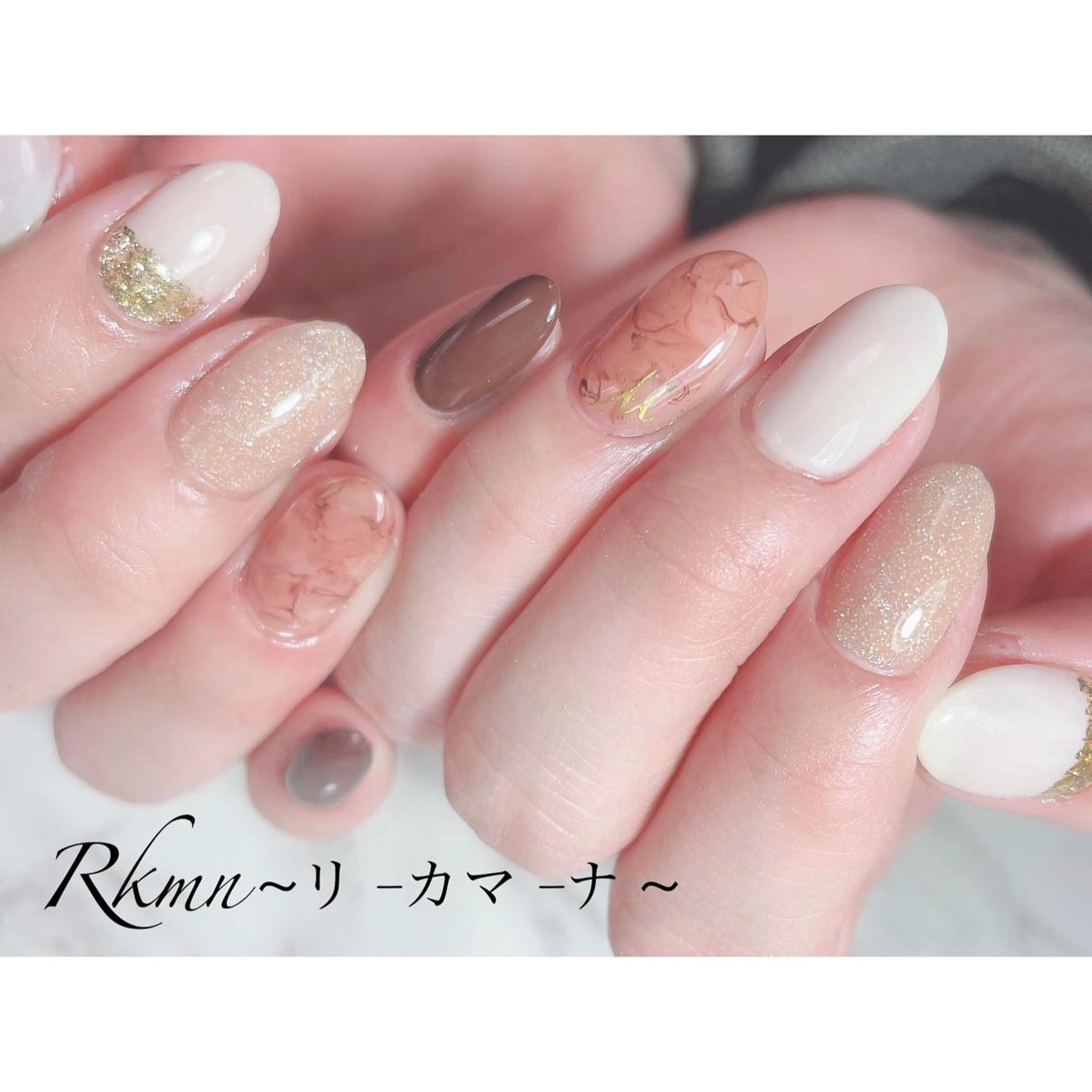 ネイル アートネイル フレンチネイル ジェルネイル グラデーション シンプルネイル ハンドネイル フットネイル ハンドケア Rkmn ~リ-カマ-ナ~のネイルデザイン