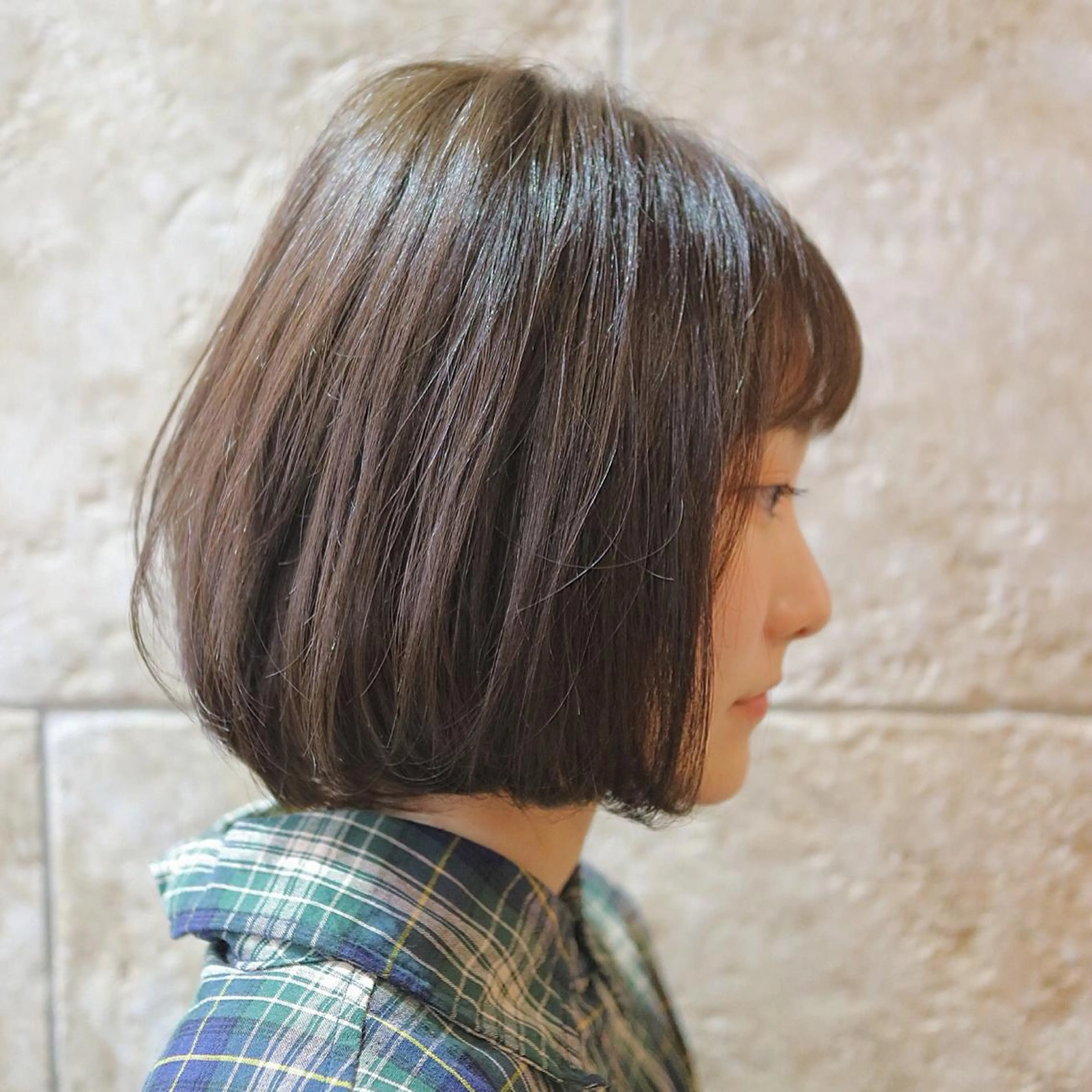 ショート カラー ラベンダーカラー ボブ カット ヘアカラー トリートメント 斉藤 貴也のヘアスタイル