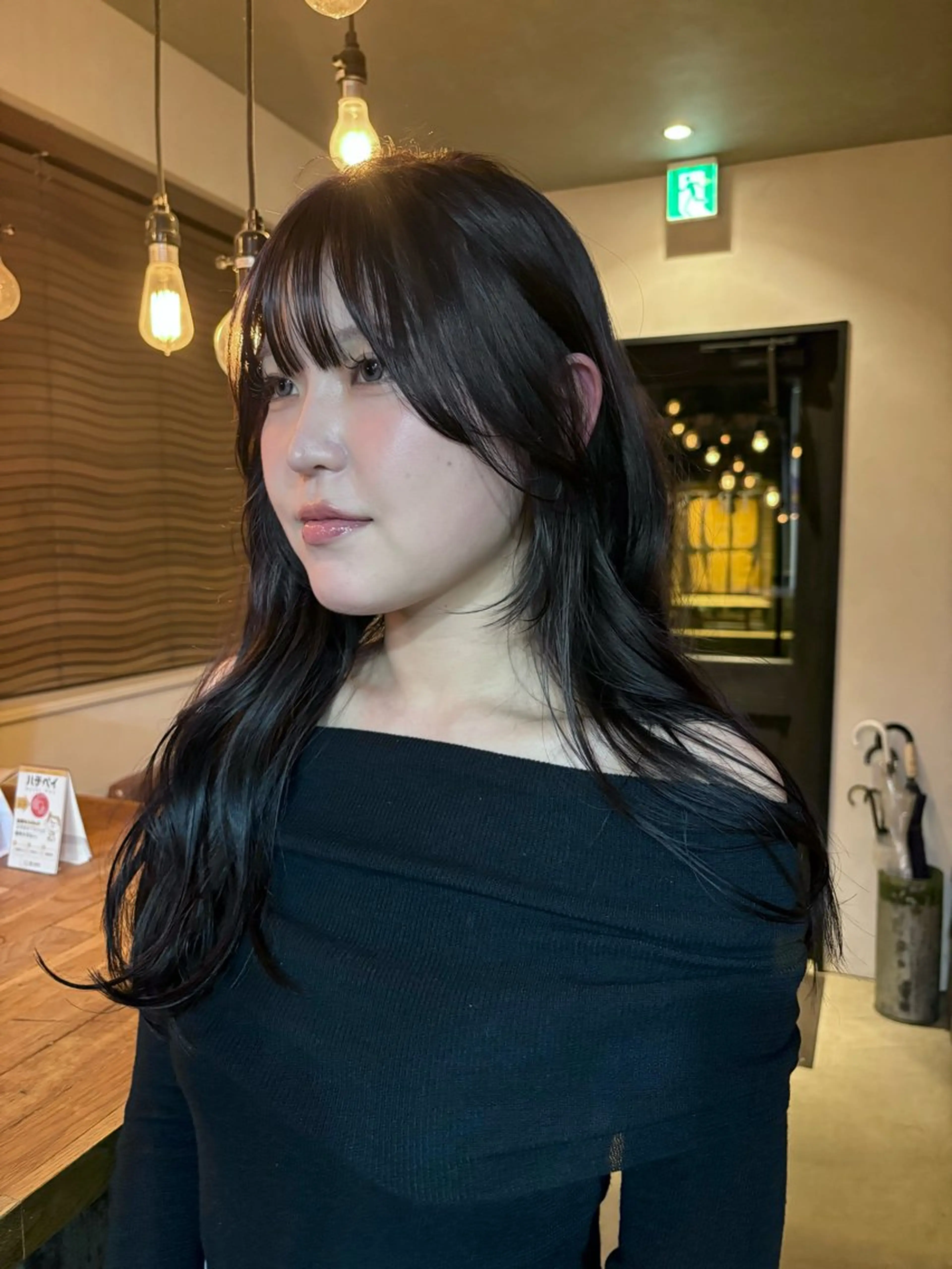 ロング カラー パーマ カット ヘアカラー レイヤー/透明感/ ブリーチなし/わかなのヘアスタイル