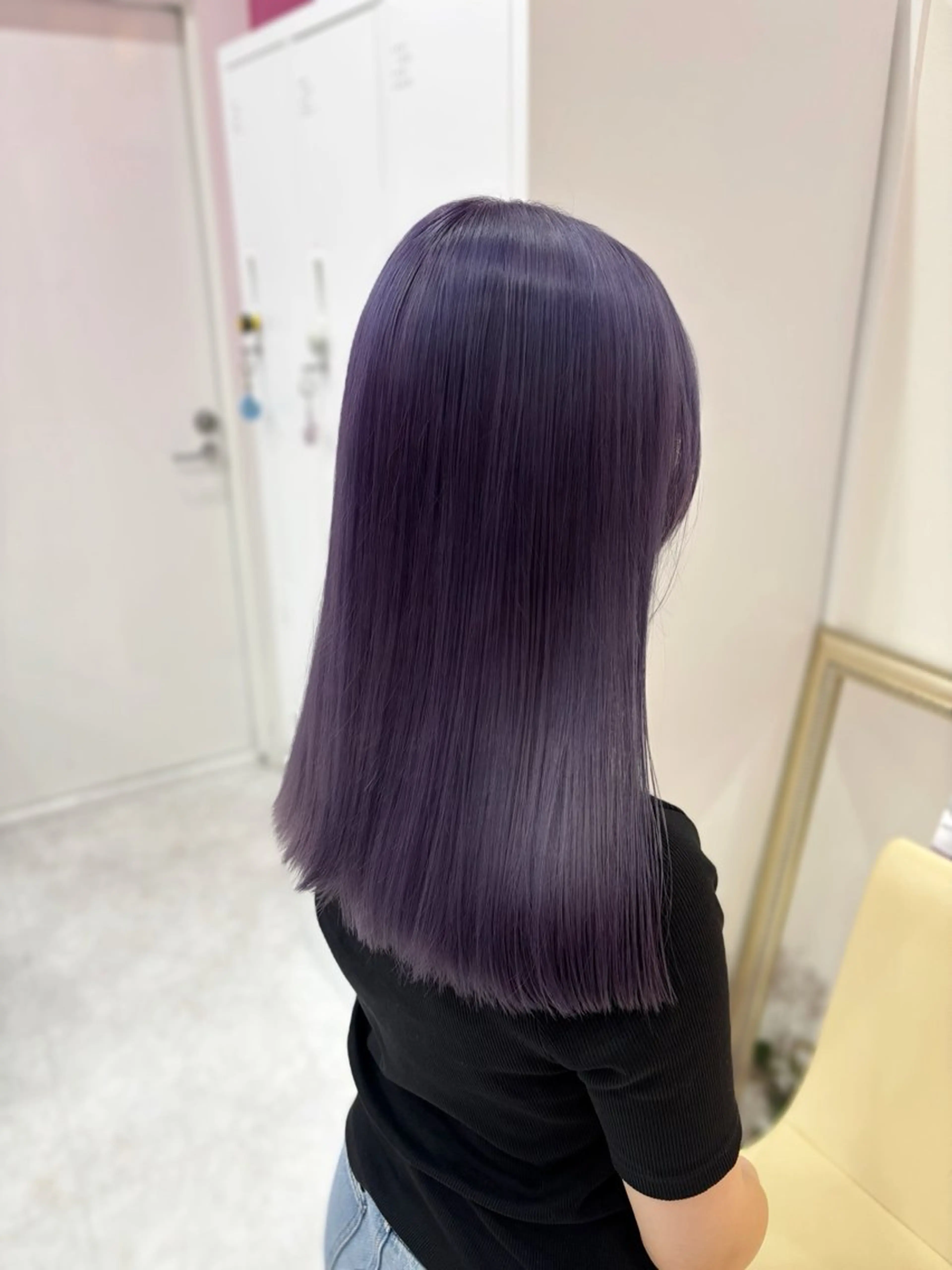 セミロング カラー ヘアカラー トリートメント 伊藤 綾のヘアスタイル