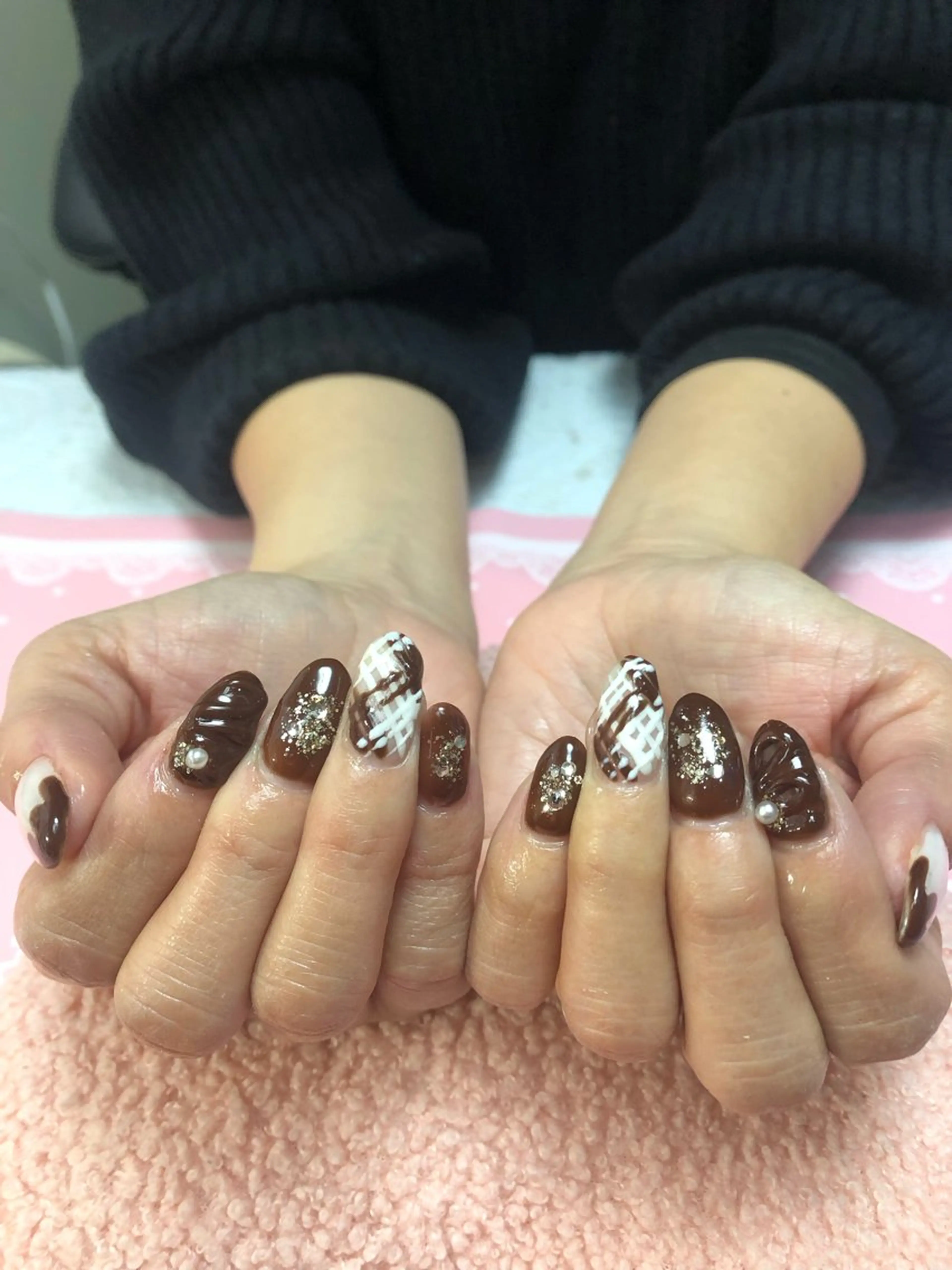 ネイル バレンタイン ＧＬAD グラットのネイルデザイン