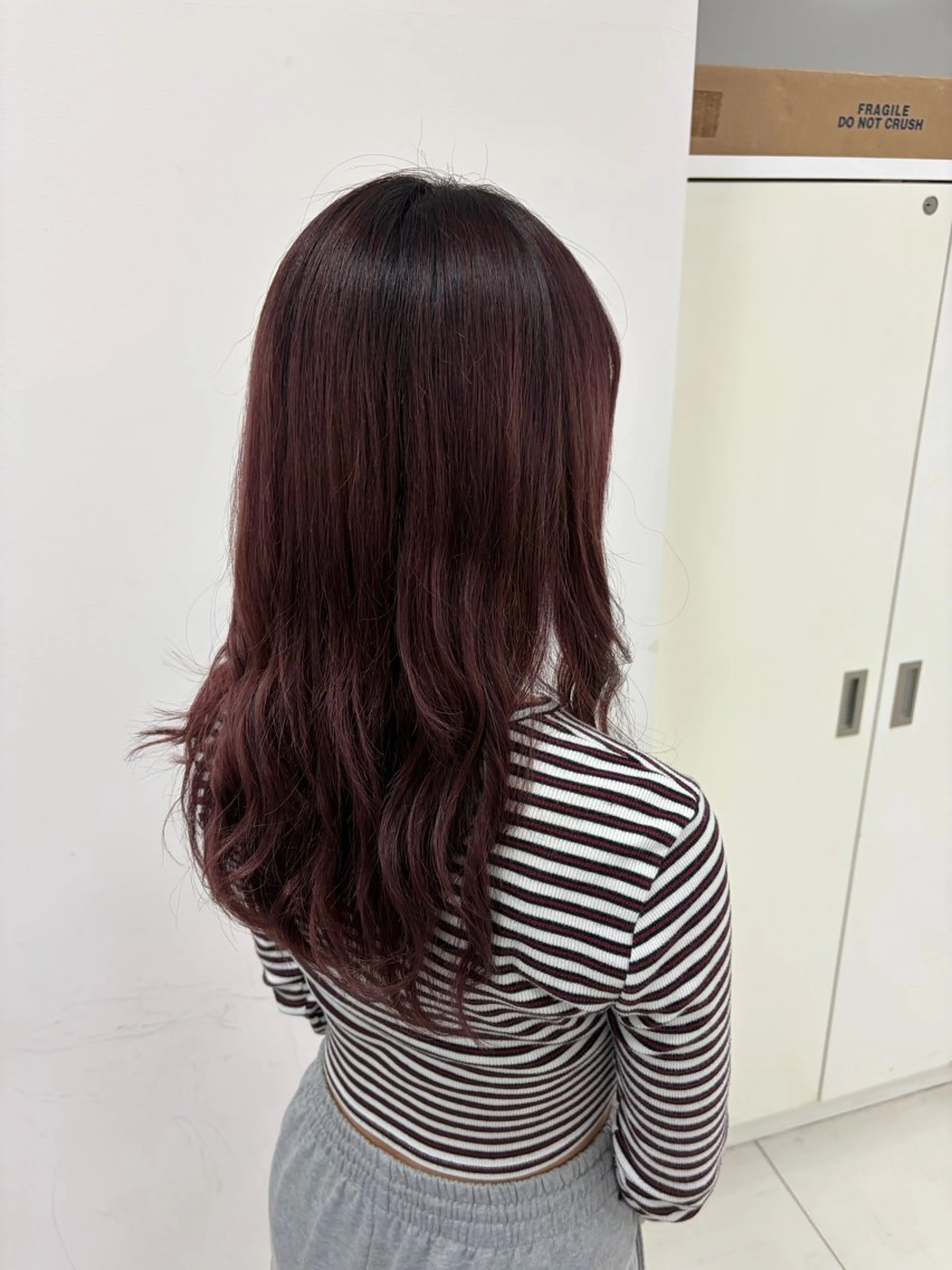 カラー 透明感カラー レッドカラー カット ヘアカラー 艶カラー✨レイヤー/ メンズカット田中佑季のヘアスタイル