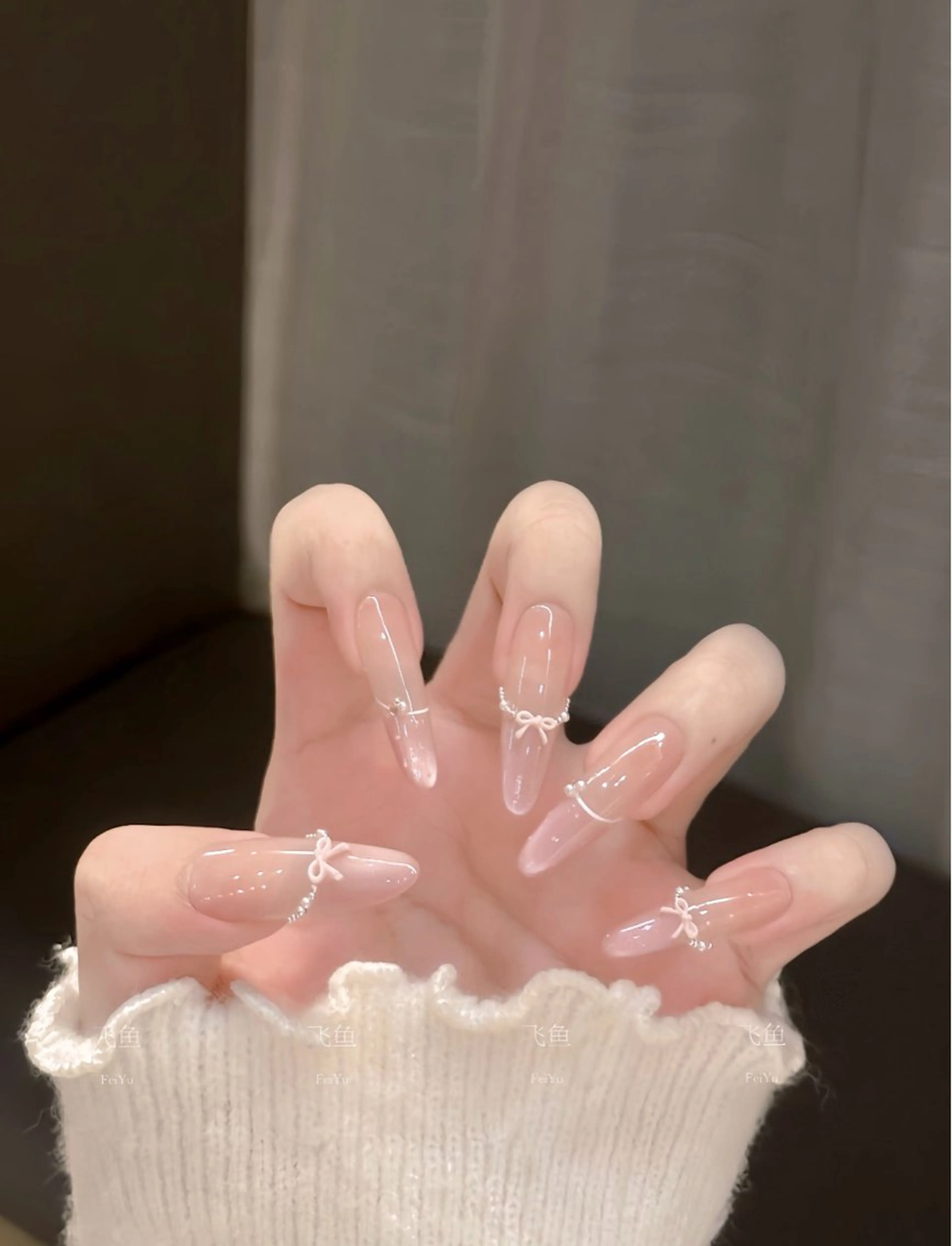 カラー グラデーションカラー ピンクカラー ハンドネイル AIN Nailのネイルデザイン