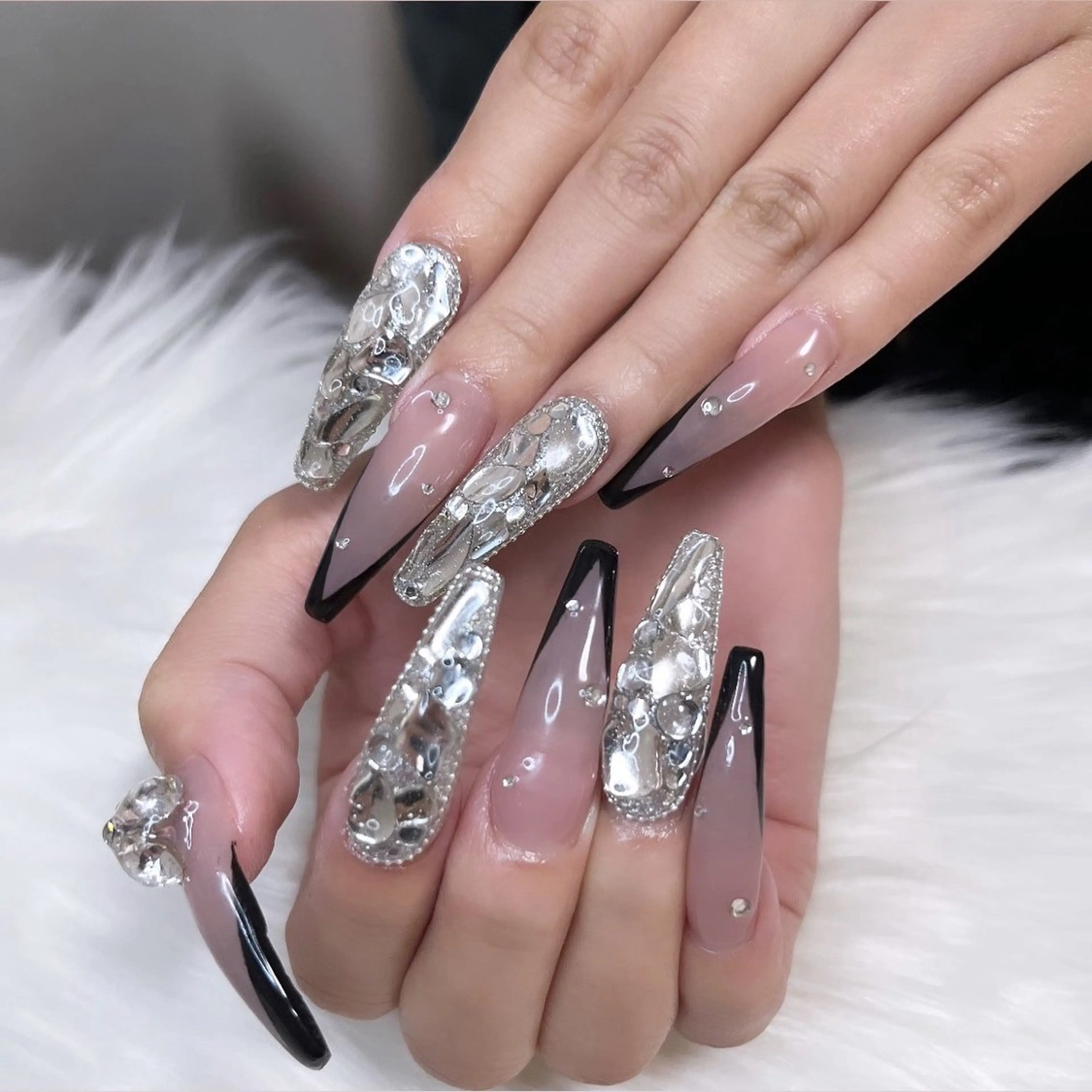 ネイル 長さ出し ロングネイル Lala nailのネイルデザイン