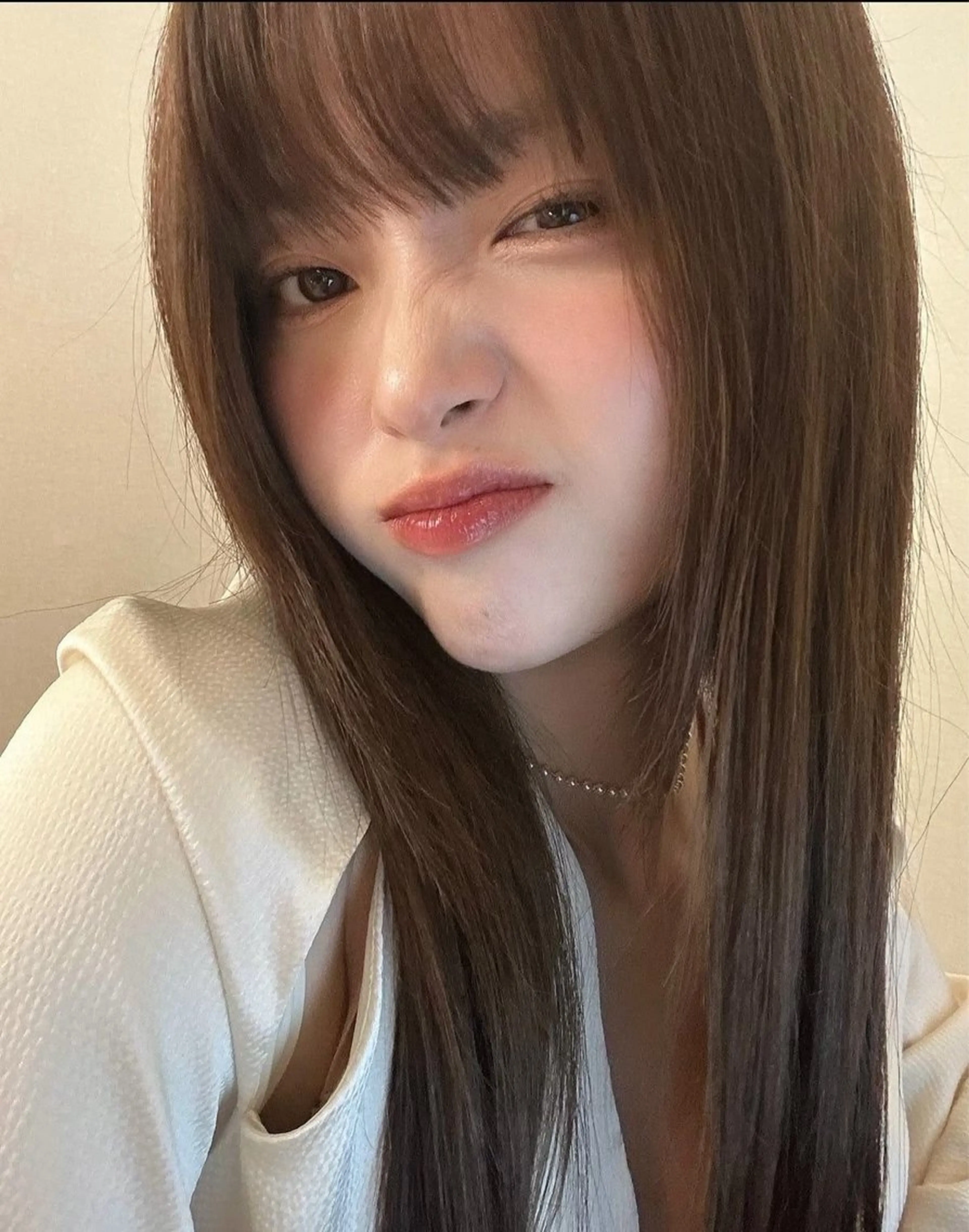 ロング カラー カット ヘアカラー トリートメント 莉乃/縮毛矯正/髪質 改善/艶カラーのヘアスタイル