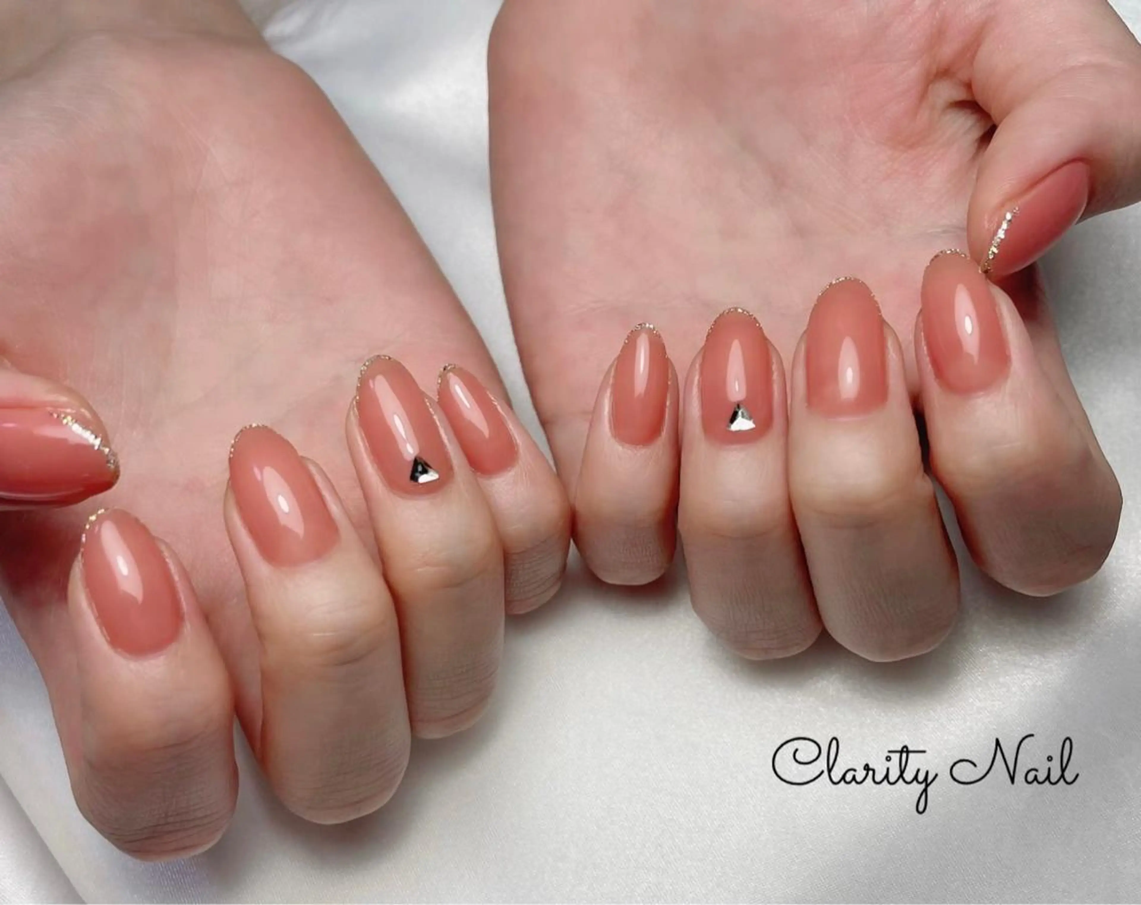 ネイル ラメ(グリッター) ワンカラーネイル ハンドネイル Clarity Nailのネイルデザイン