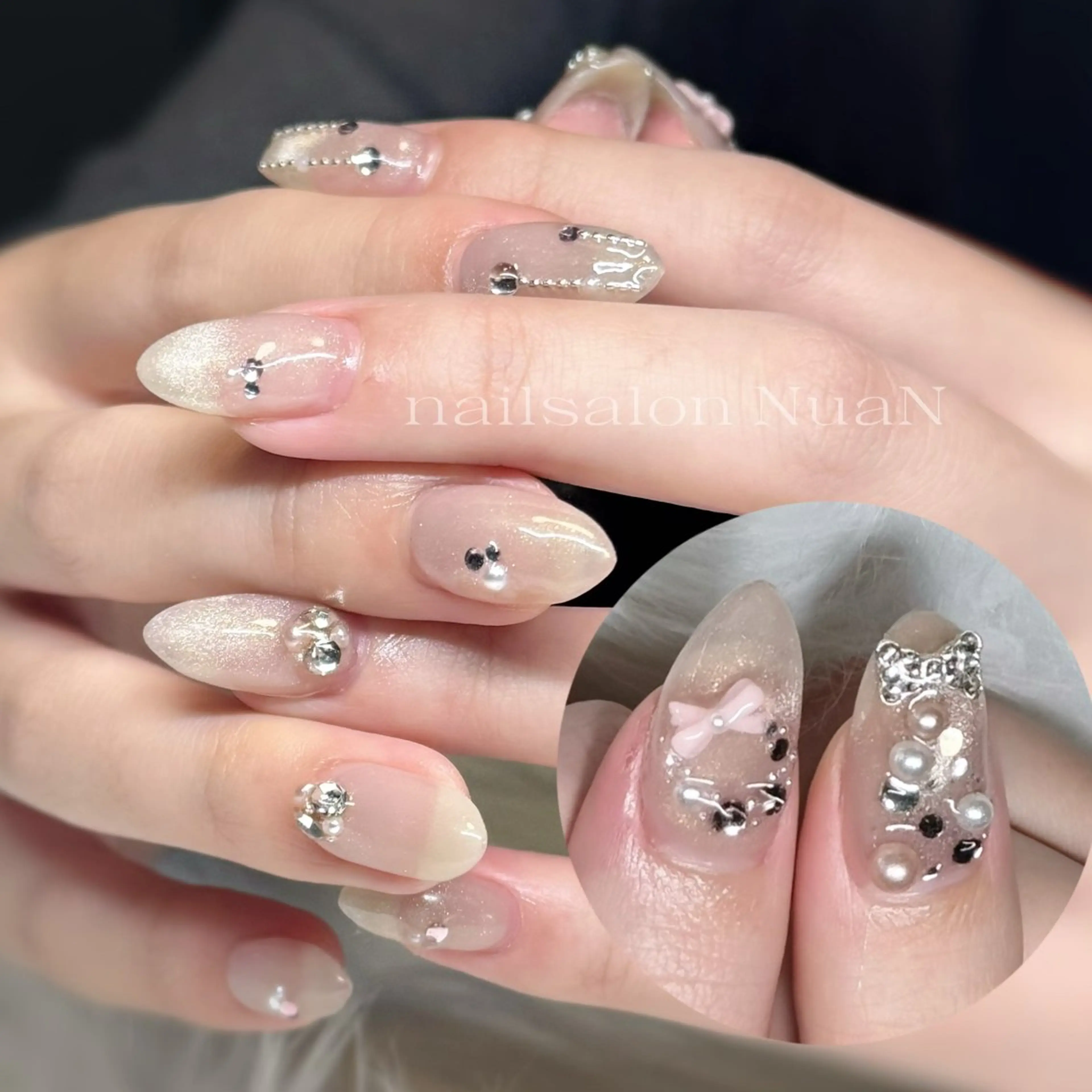 ネイル ハンドネイル NuaN ミニモ停止中のネイルデザイン