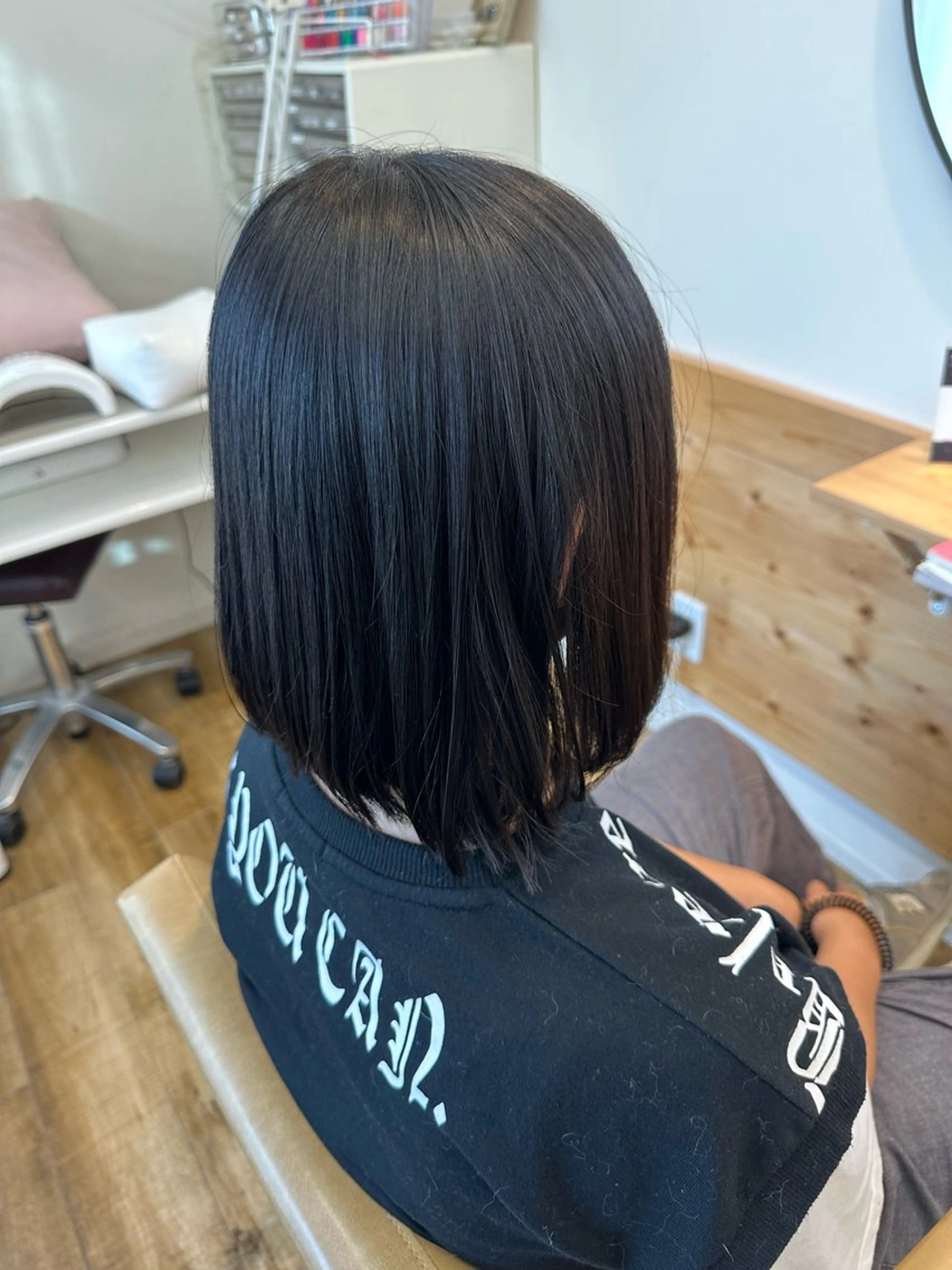 ミディアム ミディアムパーマ ボブ 大阪　美容師 ゆいのヘアスタイル