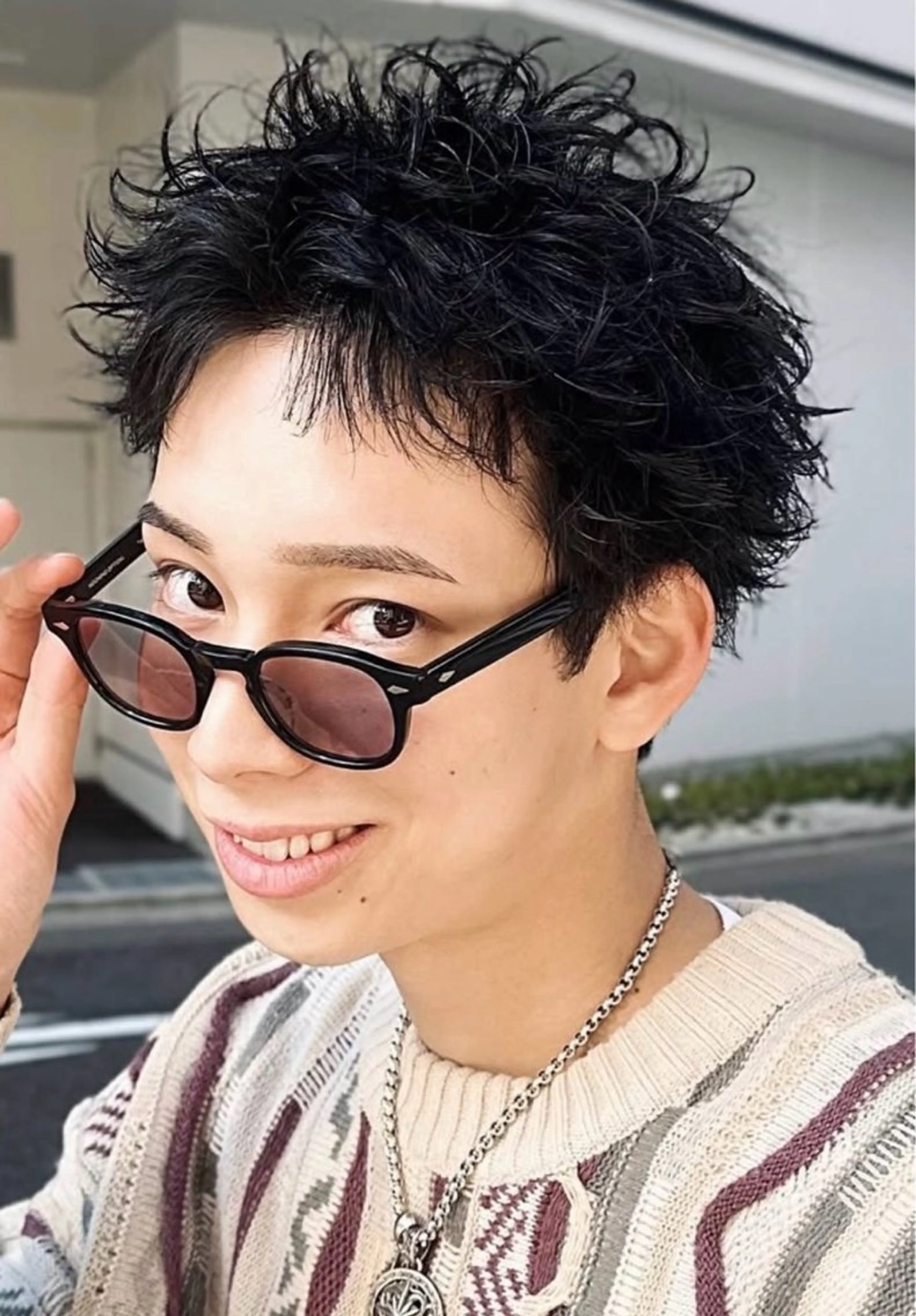 ショート Ace men's salon岐阜店所属・🔥メンズ特化美容師 パーマのヘアスタイル