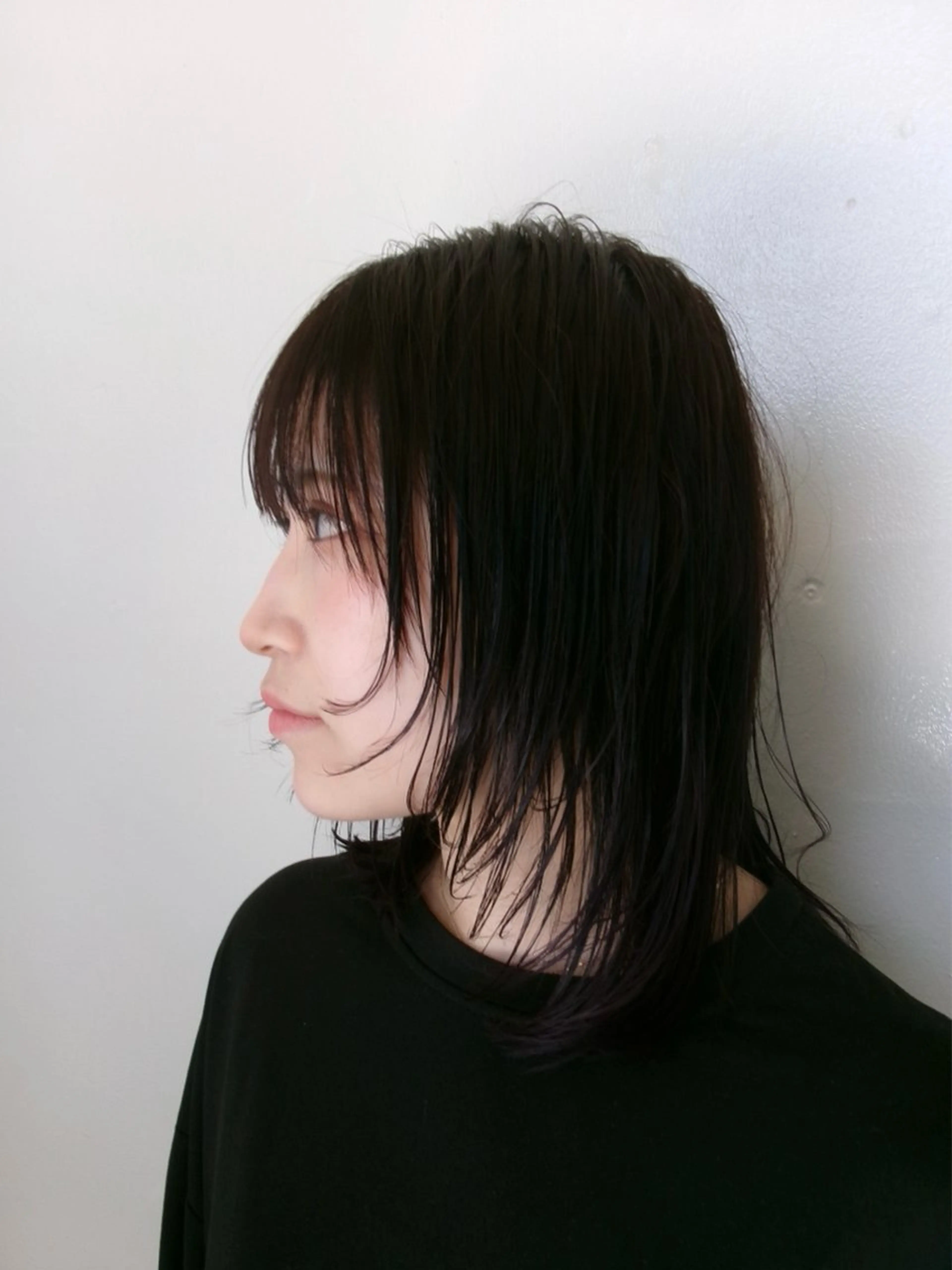 ミディアム カット ヘアカラー トリートメント レイヤー/ボブ/ 透明感カラー/ニワのヘアスタイル