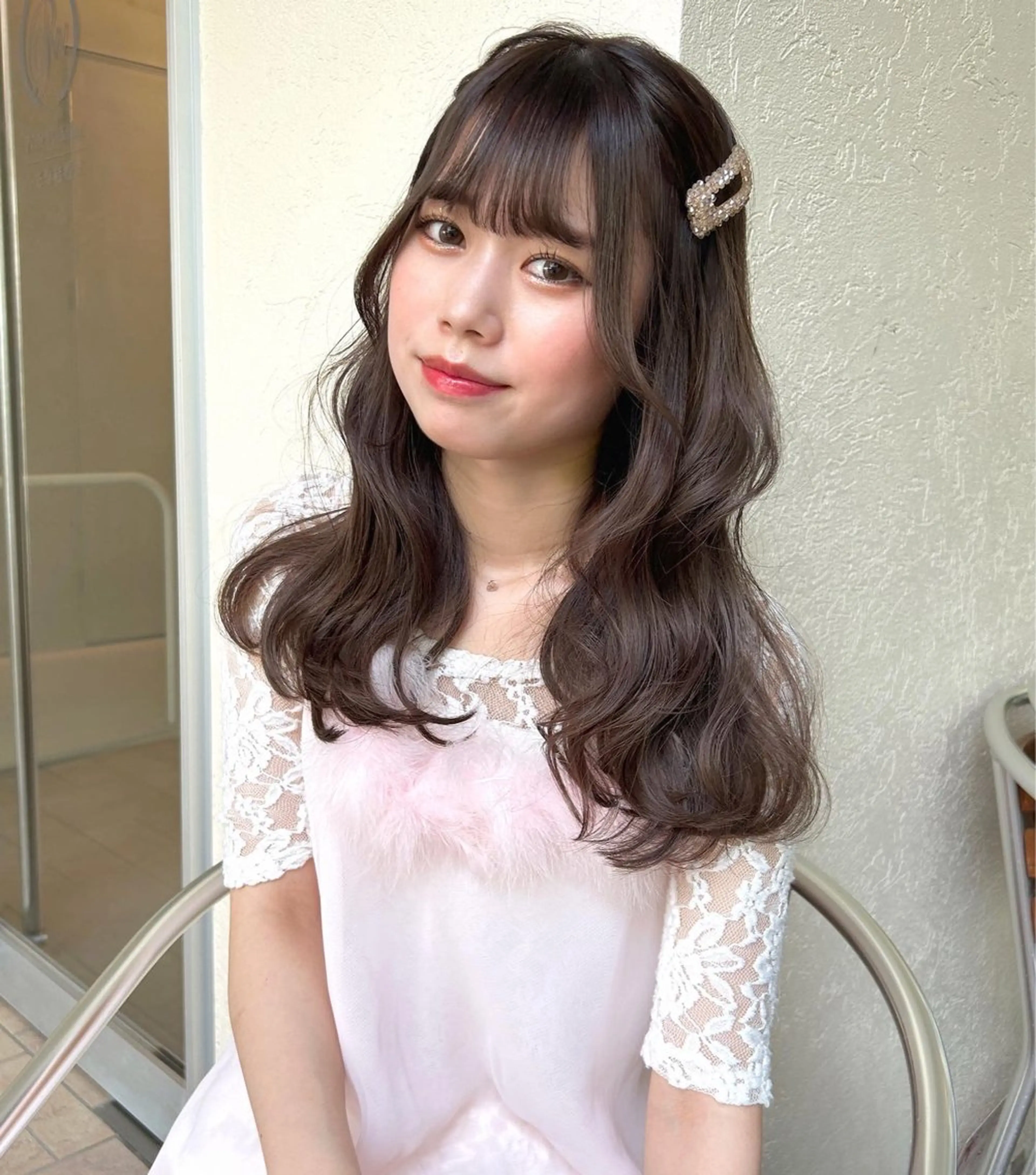 カラー カット ヘアカラー mizuki/ピンク ベージュ.レイヤーのヘアスタイル