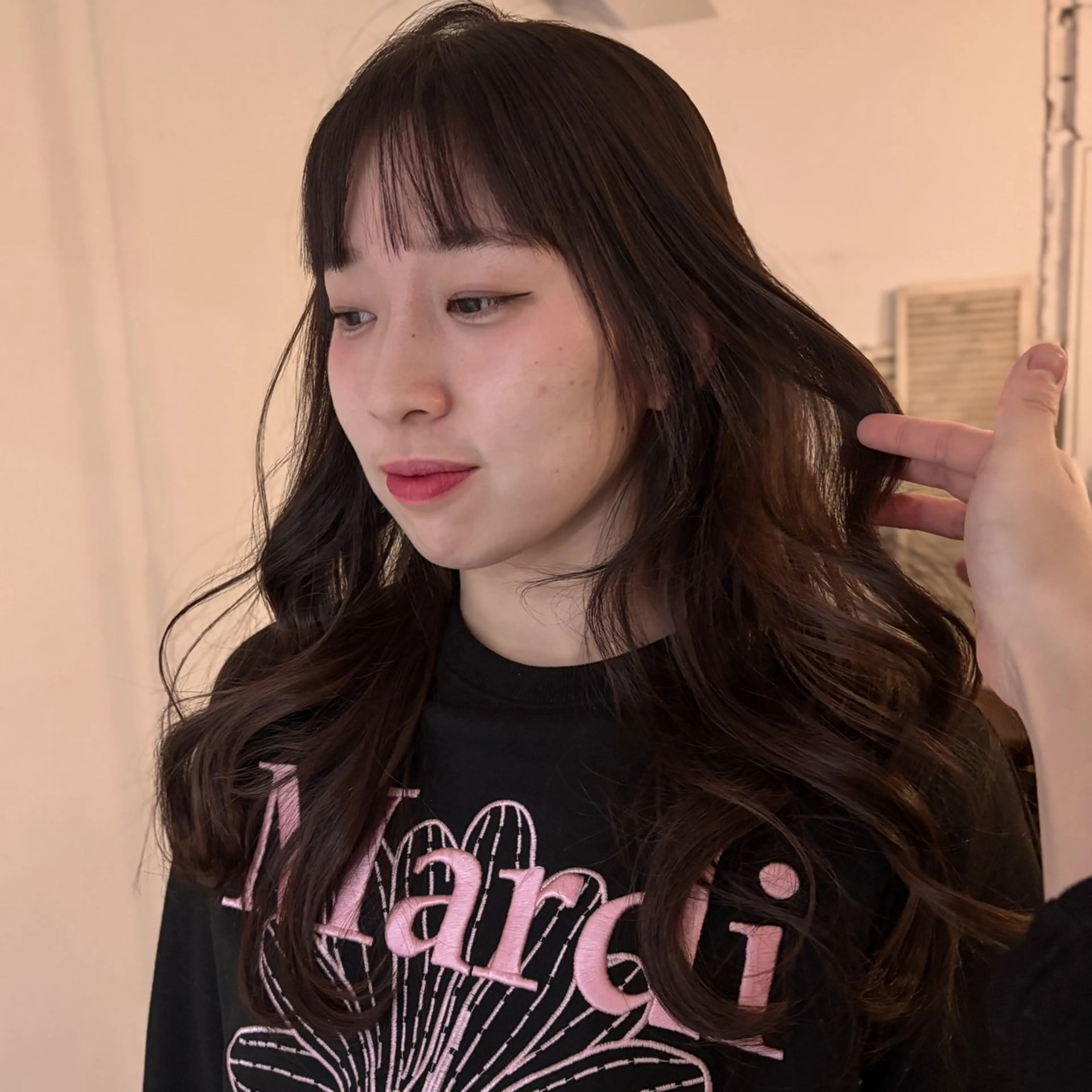 セミロング カラー 艶カラー🫧 猿渡 響のヘアスタイル