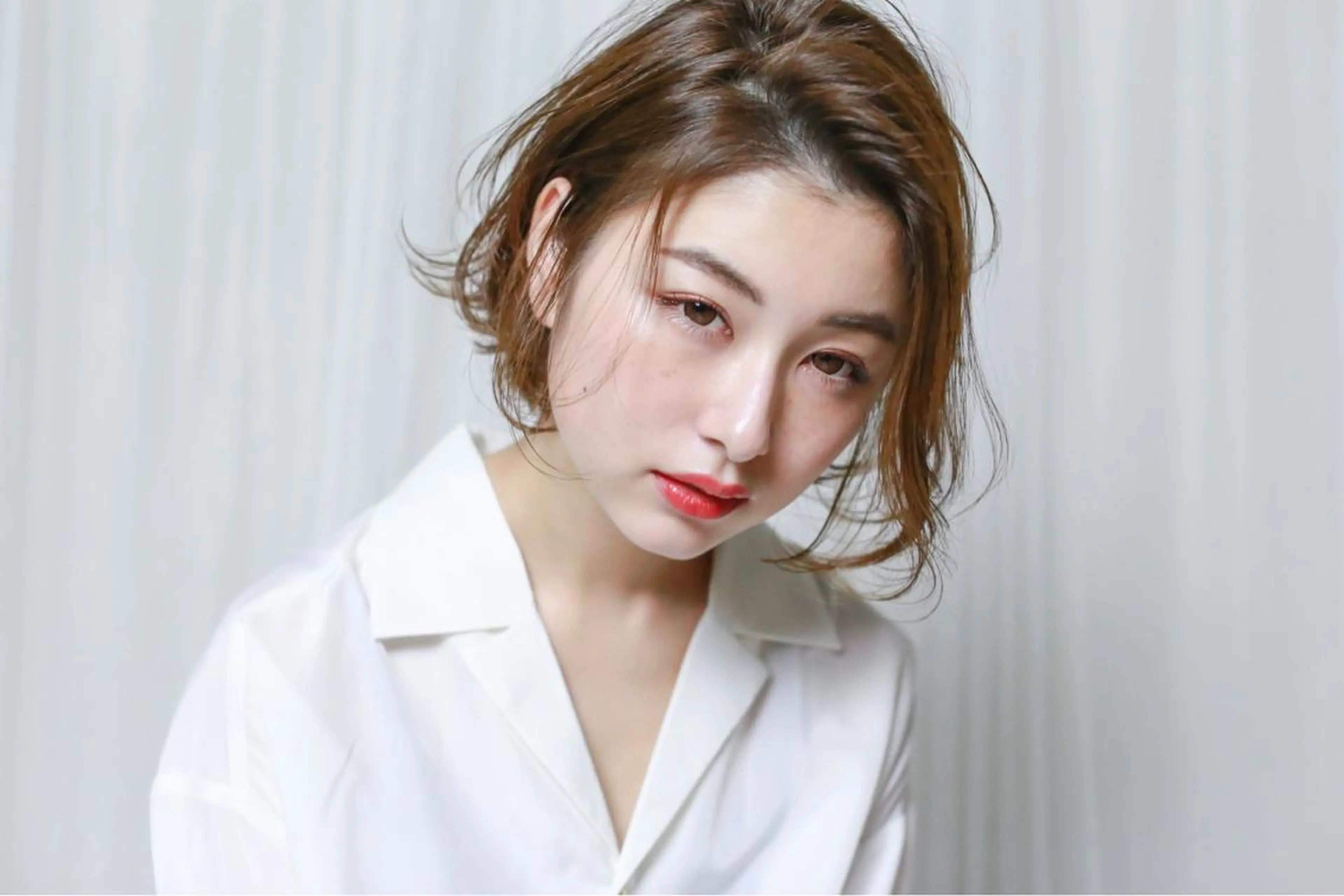 ショート 横井伴典　矢場町 メンズパーマ/カットのヘアスタイル