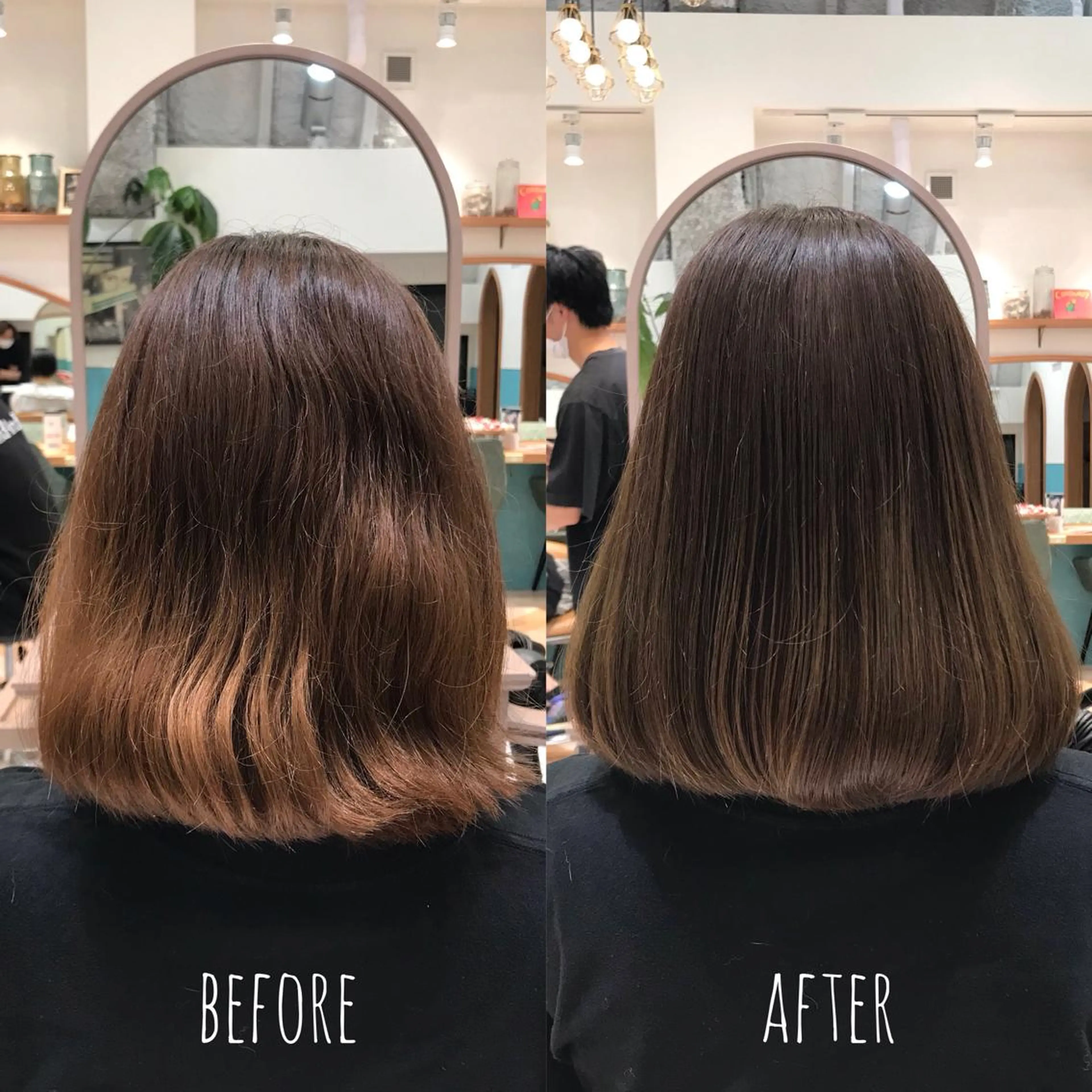 カラー 🍎大人可愛い小顔 ボブ🍏shioのヘアスタイル