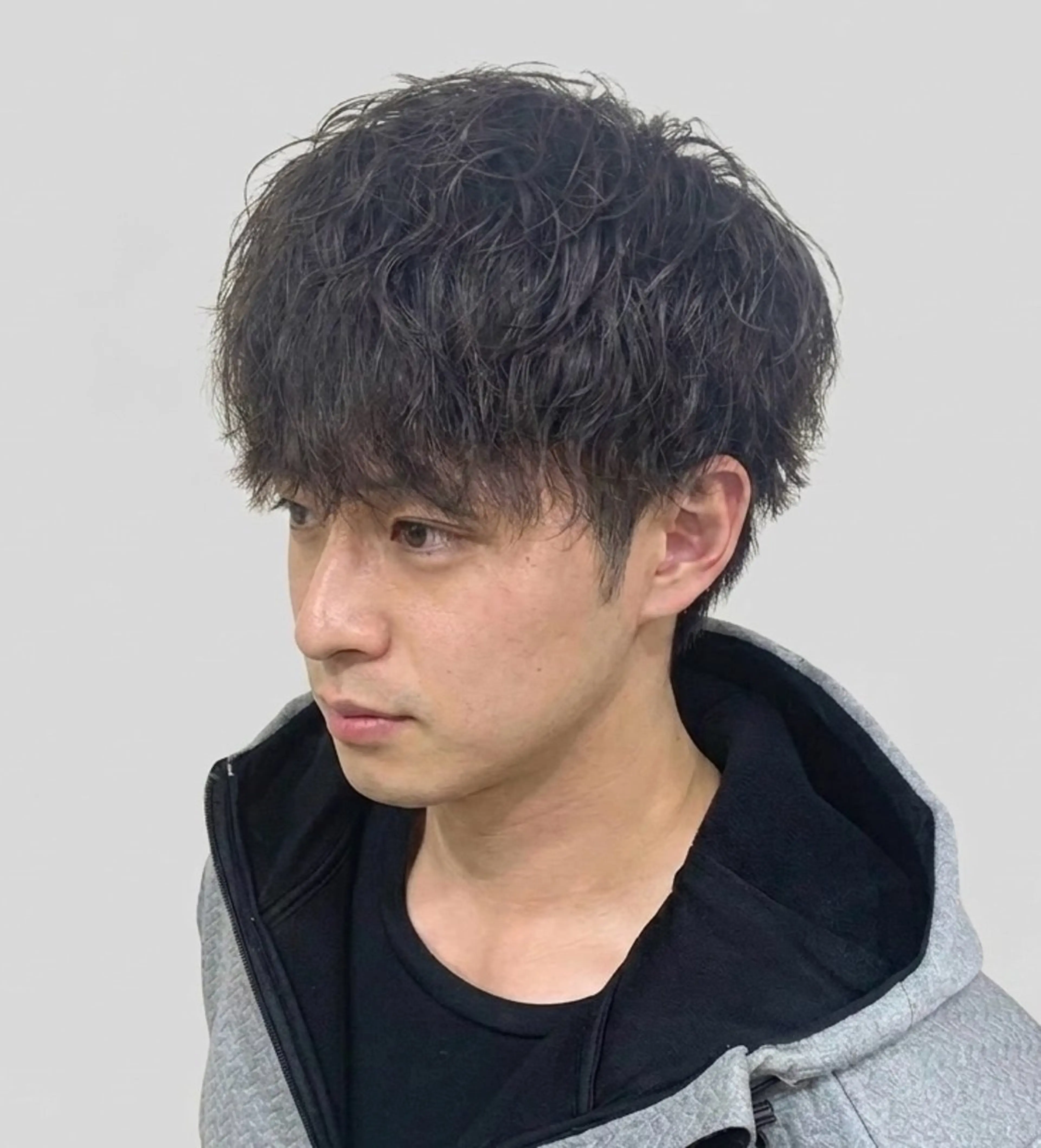 ショート パーマ メンズ 韓国🇰🇷メンズ パーマクメユウキのヘアスタイル