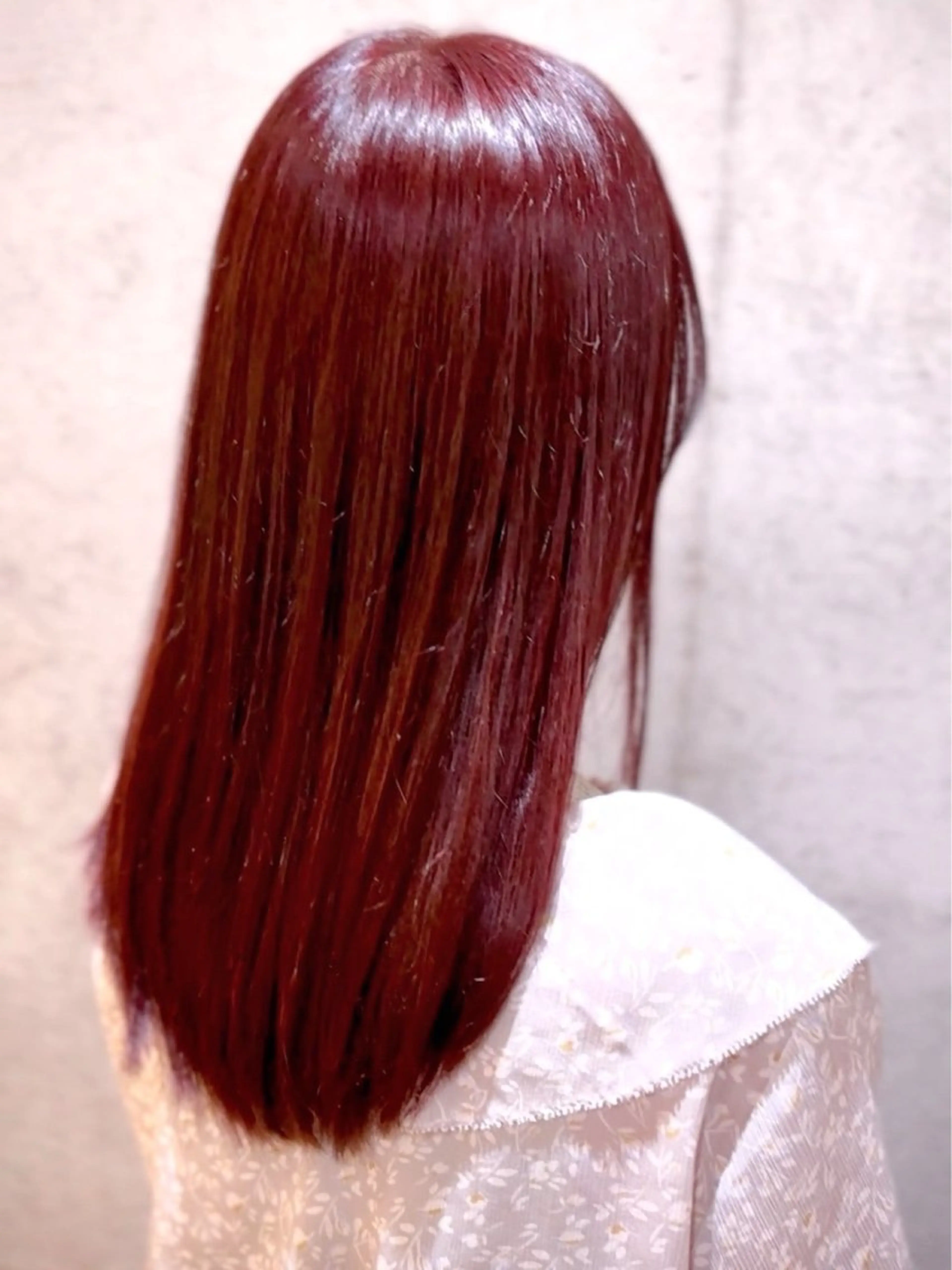 カラー レッドカラー 大人かわいいショート 🧡Mai🧡のヘアスタイル