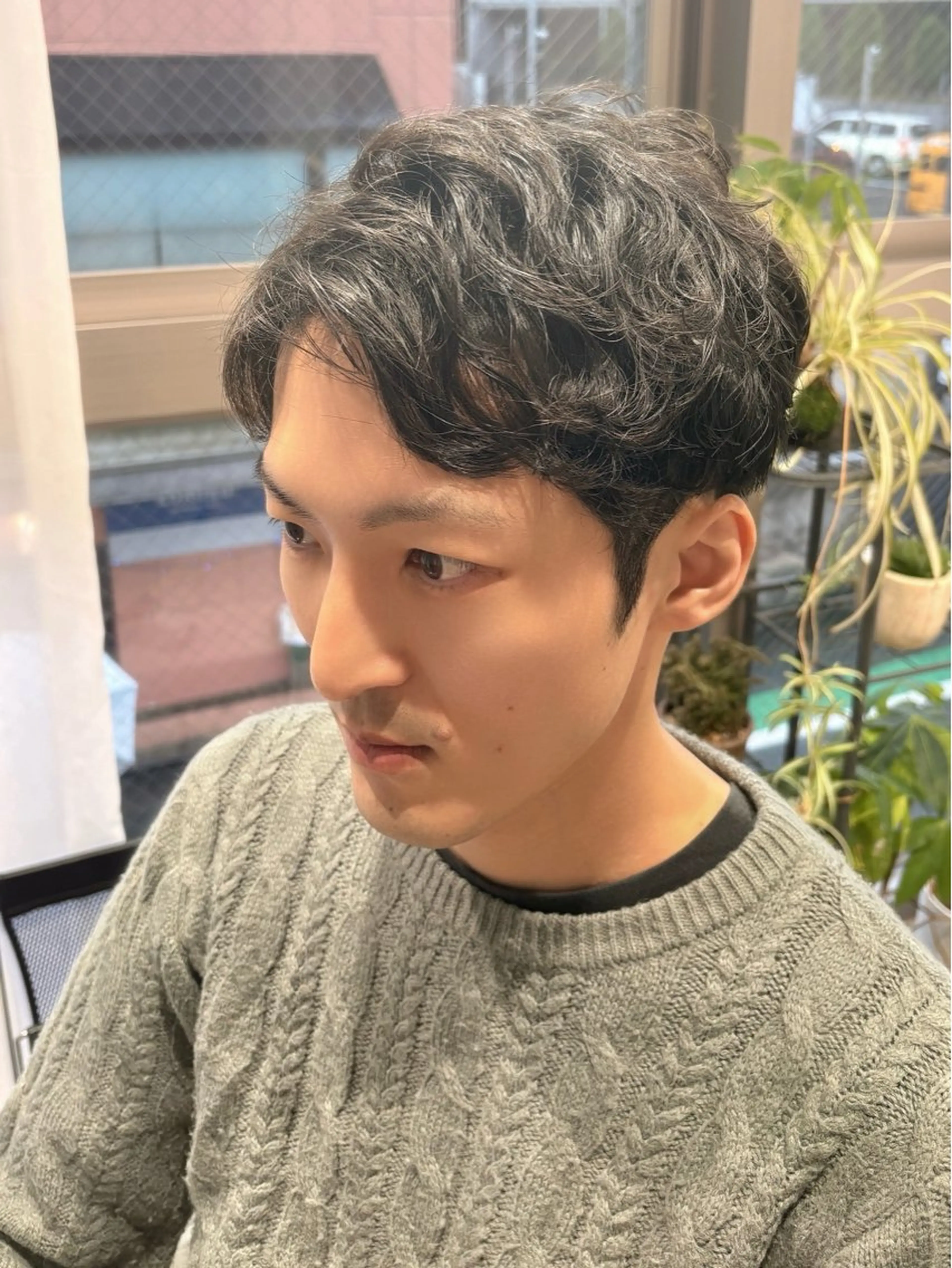 ミディアム パーマ メンズ エイヤ/メンズパーマ 🪮/カラー🌈のヘアスタイル