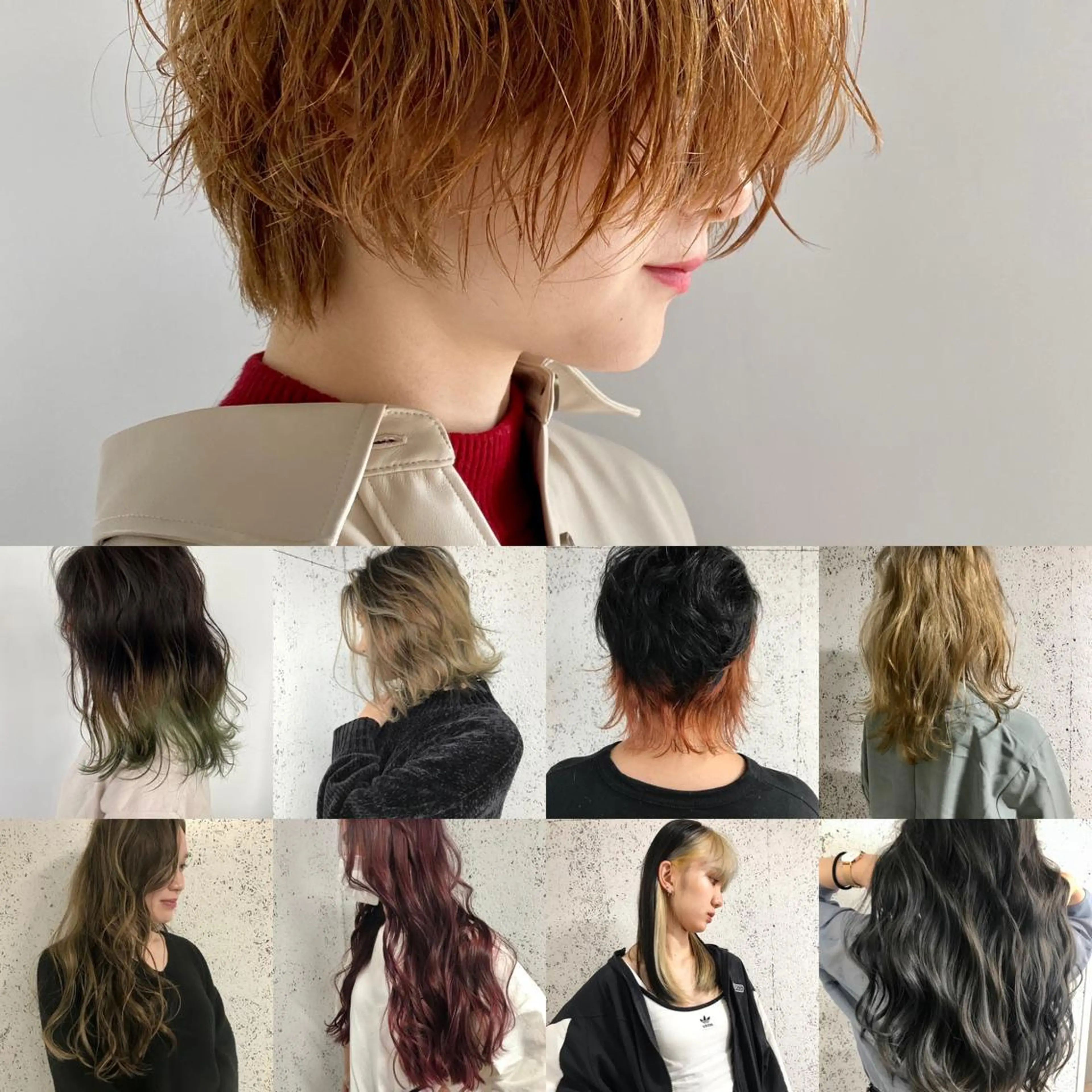 カラー ヘアカラー トリートメント KOOKI スティードトーキョーのヘアスタイル