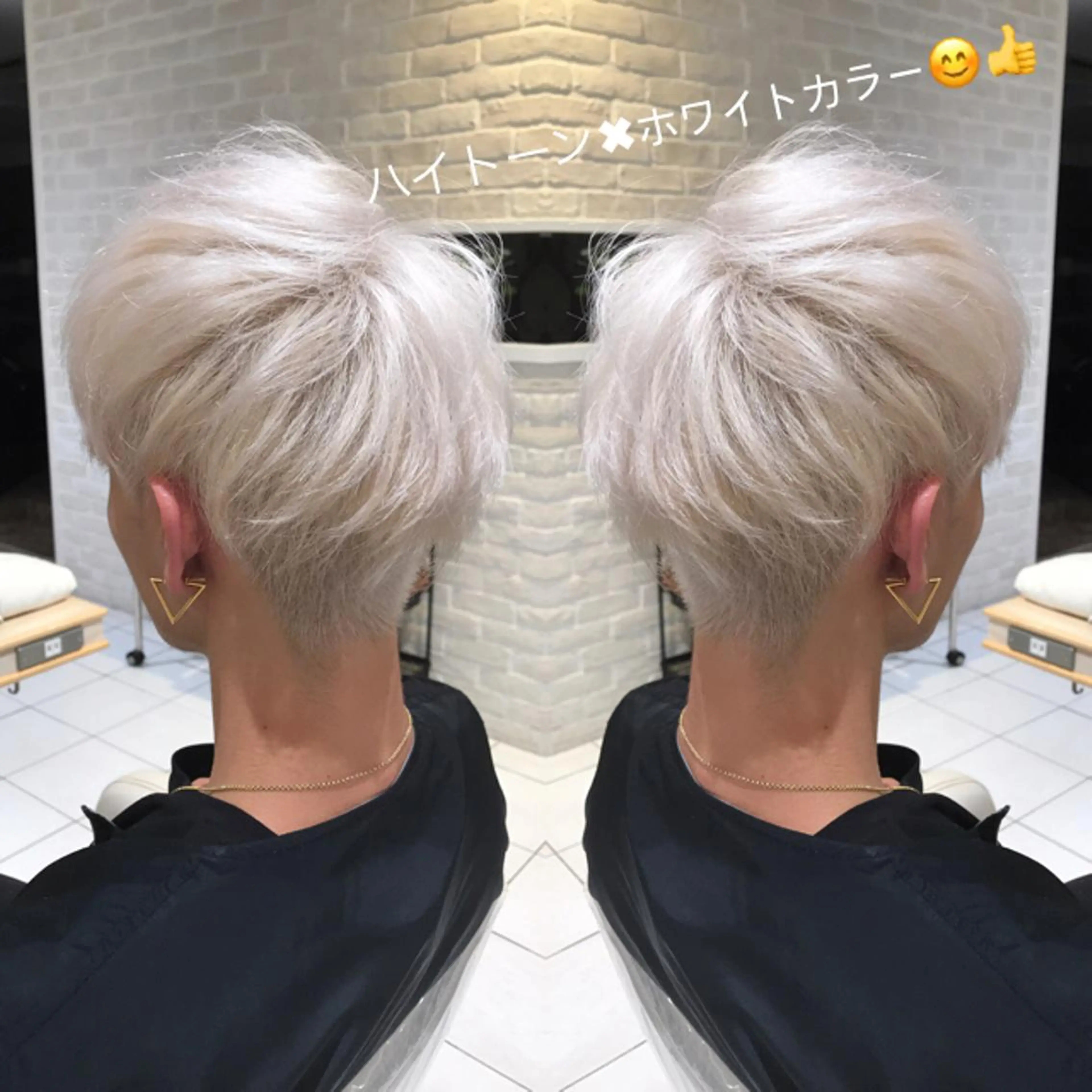 ショート カラー メンズ メンズブリーチ ブリーチ Uno. 本気で ヘアに悩む方へ✨のヘアスタイル