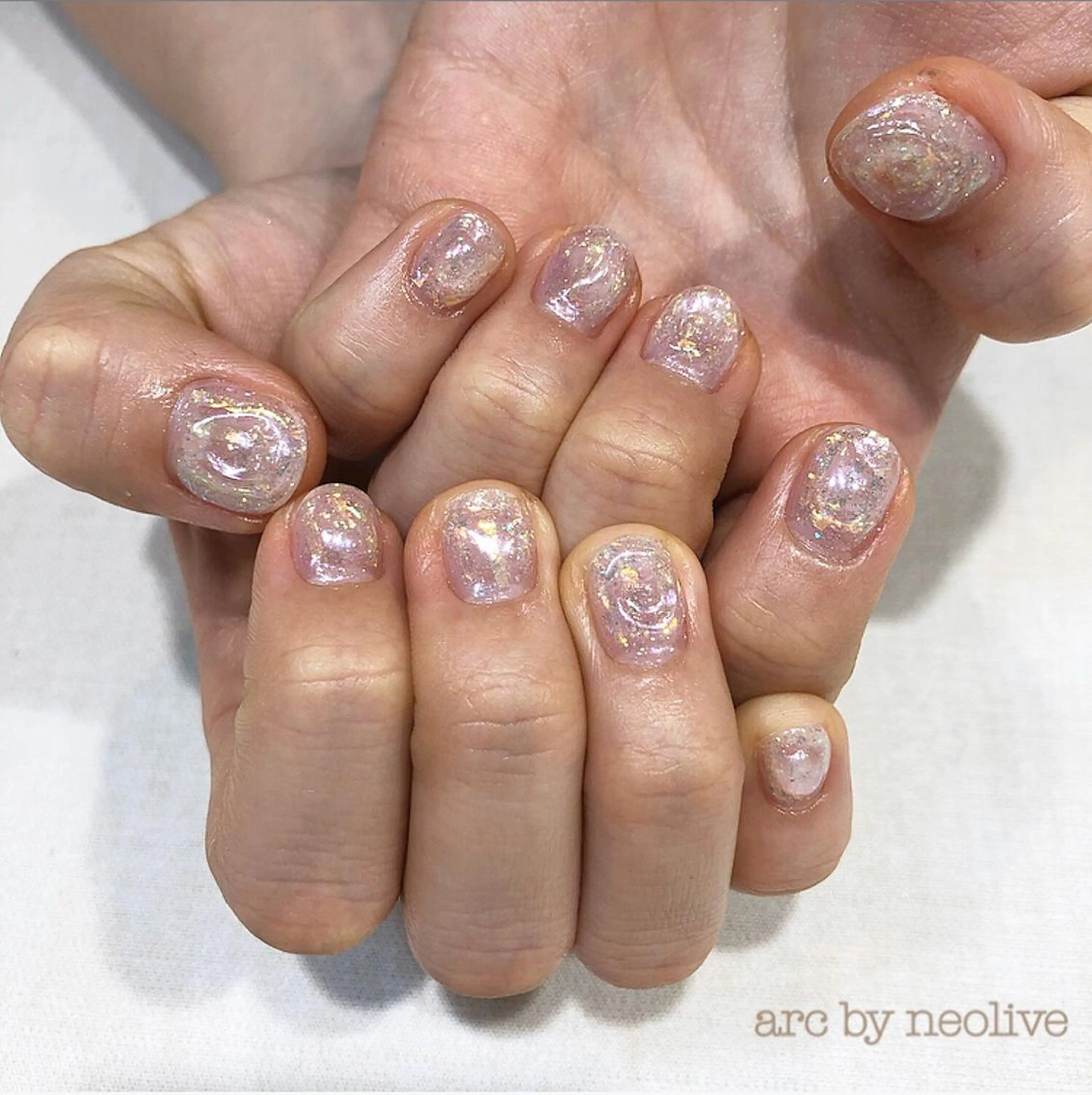 ネイル キラキラネイル ぷっくりネイル rina eye&nailのマツエク・マツパデザイン