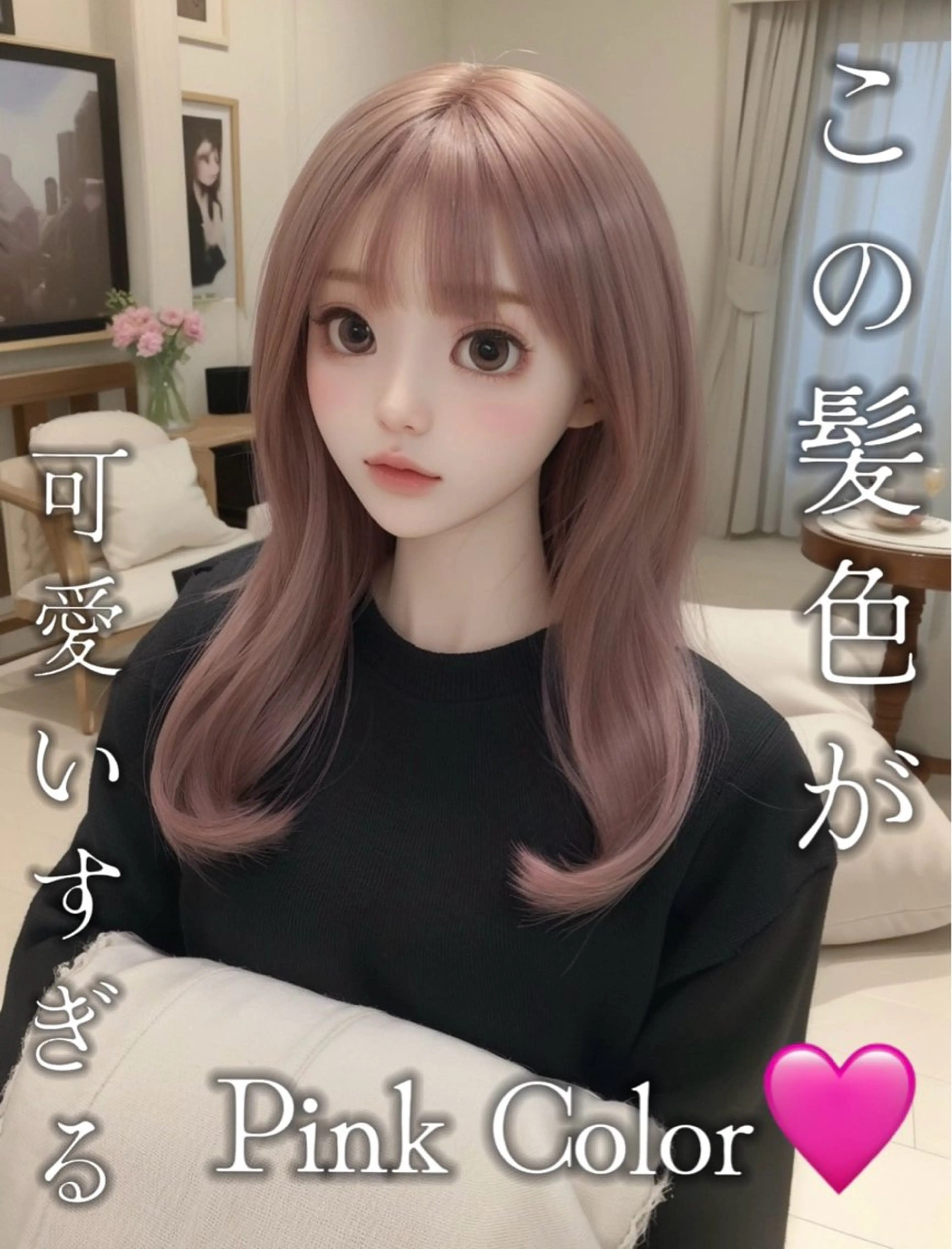 ロング カット ヘアカラー MASHU韓国ヘア/ レイヤー/透明感カラのヘアスタイル