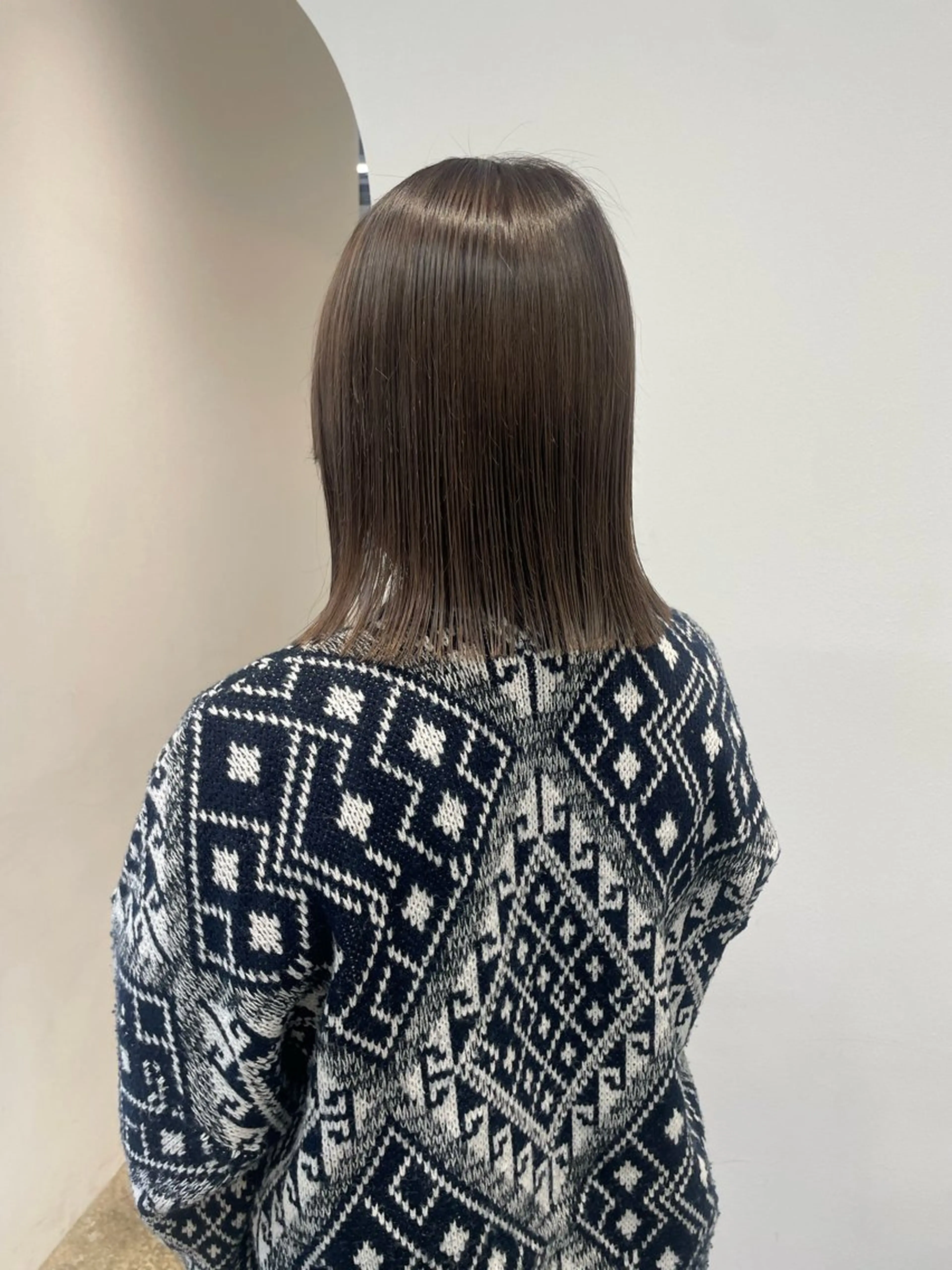 ミディアム カラー カット ヘアカラー 𝘚𝘶𝘻𝘶 𓂃𓈒𓏸のヘアスタイル