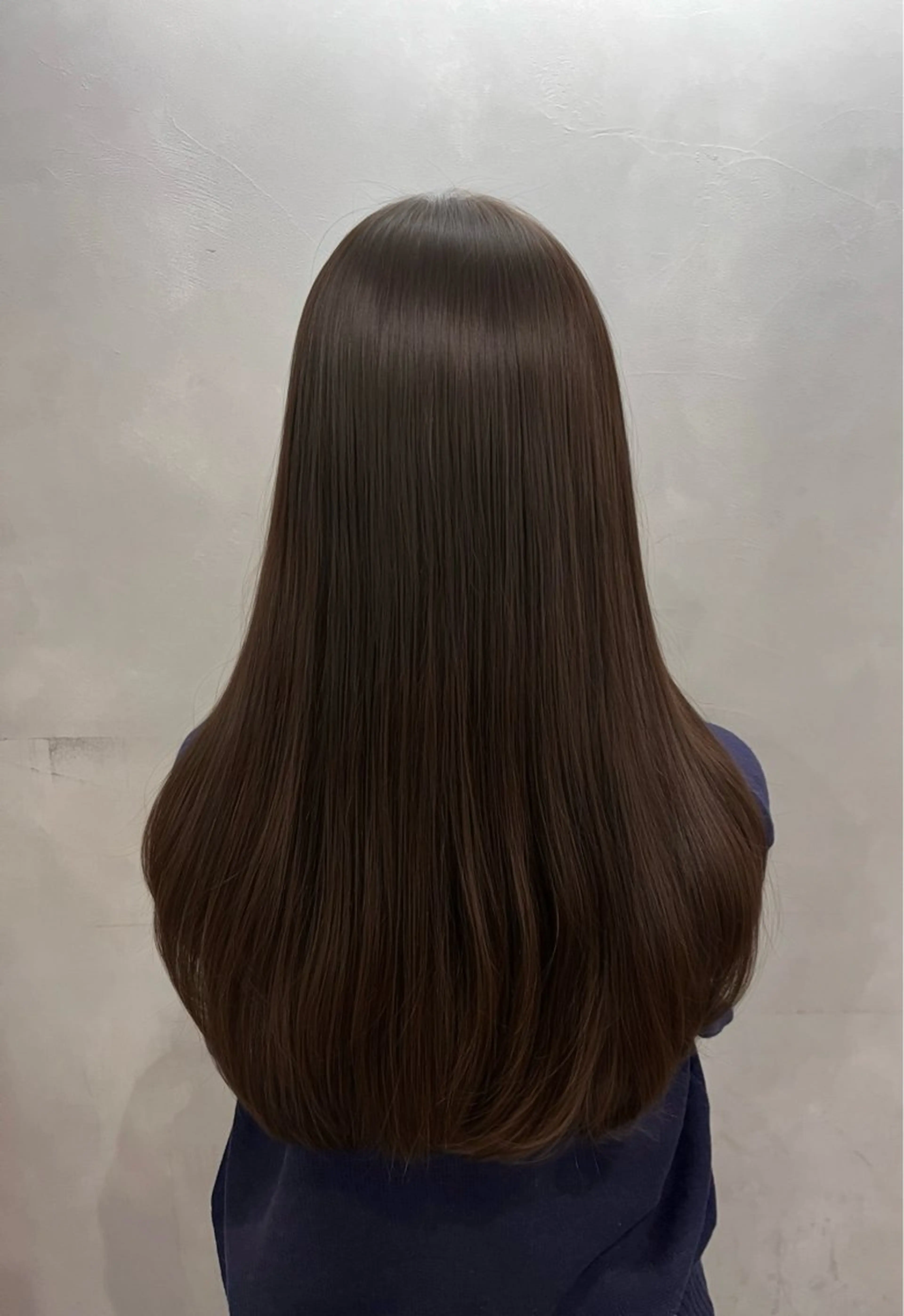 ロング カラー ブラウンカラー ナチュラルブラウン ヘアカラー 岡本 菜奈のヘアスタイル
