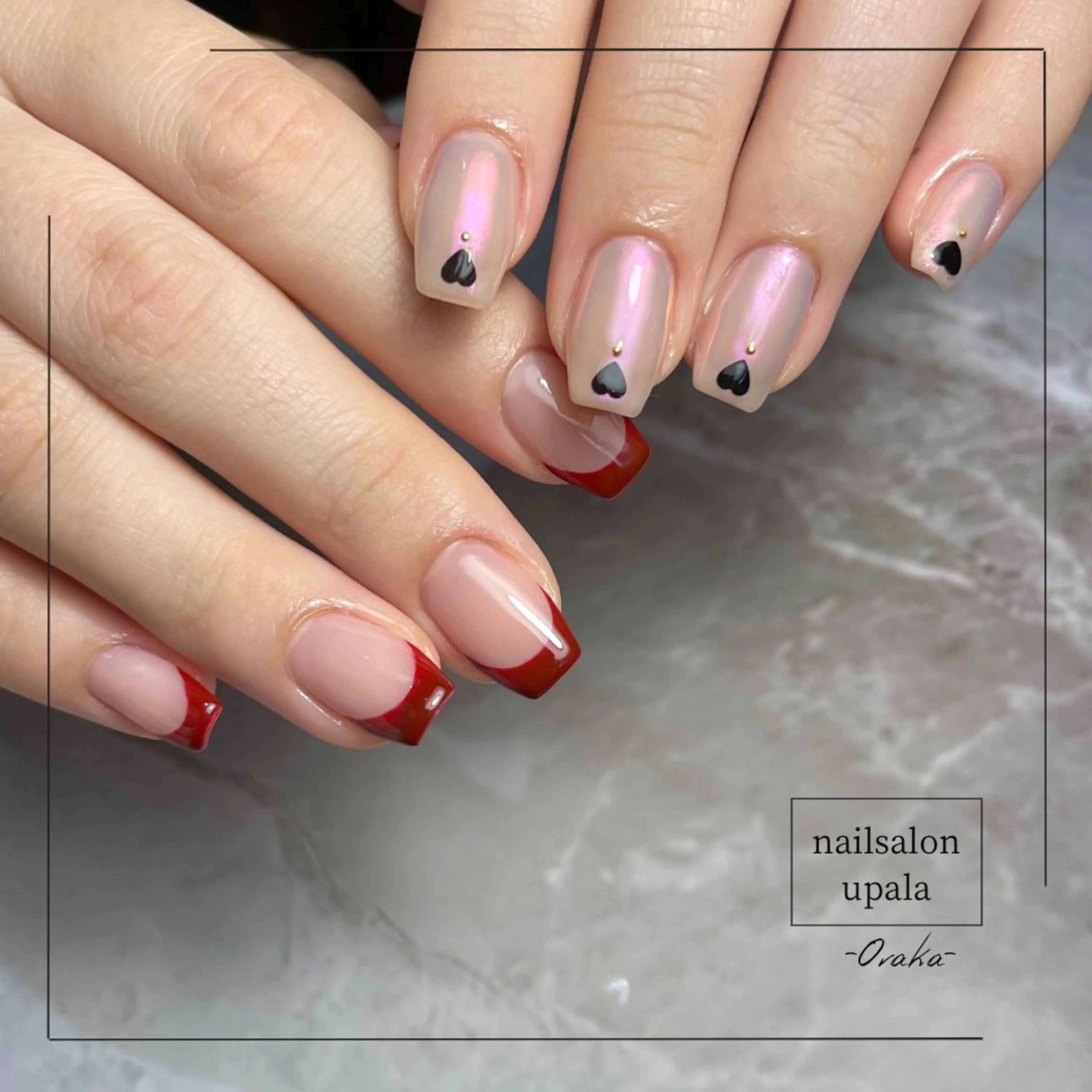 ネイル 入学式 卒業式 ニュアンスネイル 春ネイル ワンホンネイル ハンドネイル upala Mayukoのネイルデザイン