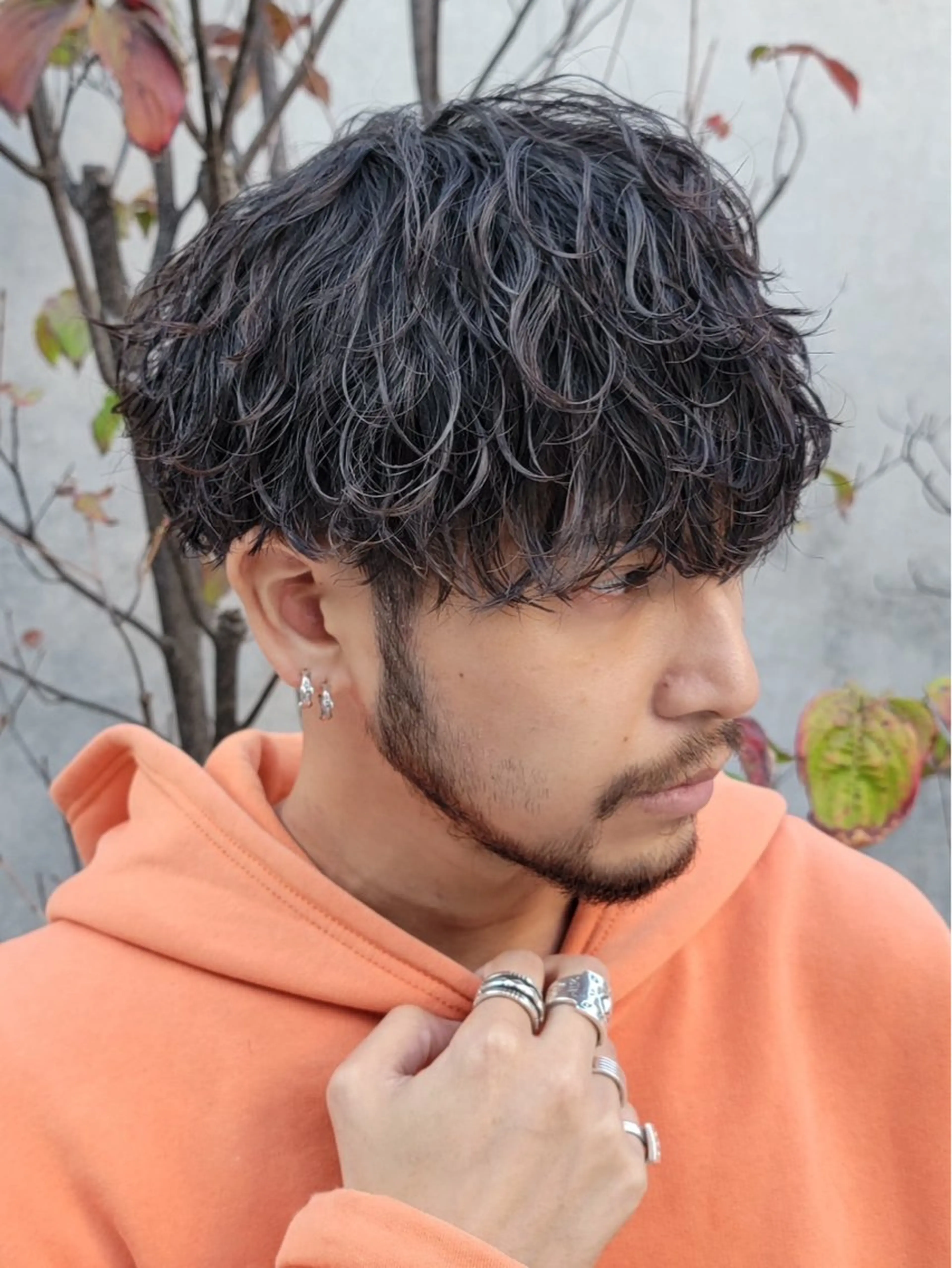 🔥メンズカット+波巻きスパイラルパーマ+トリートメント🔥の写真