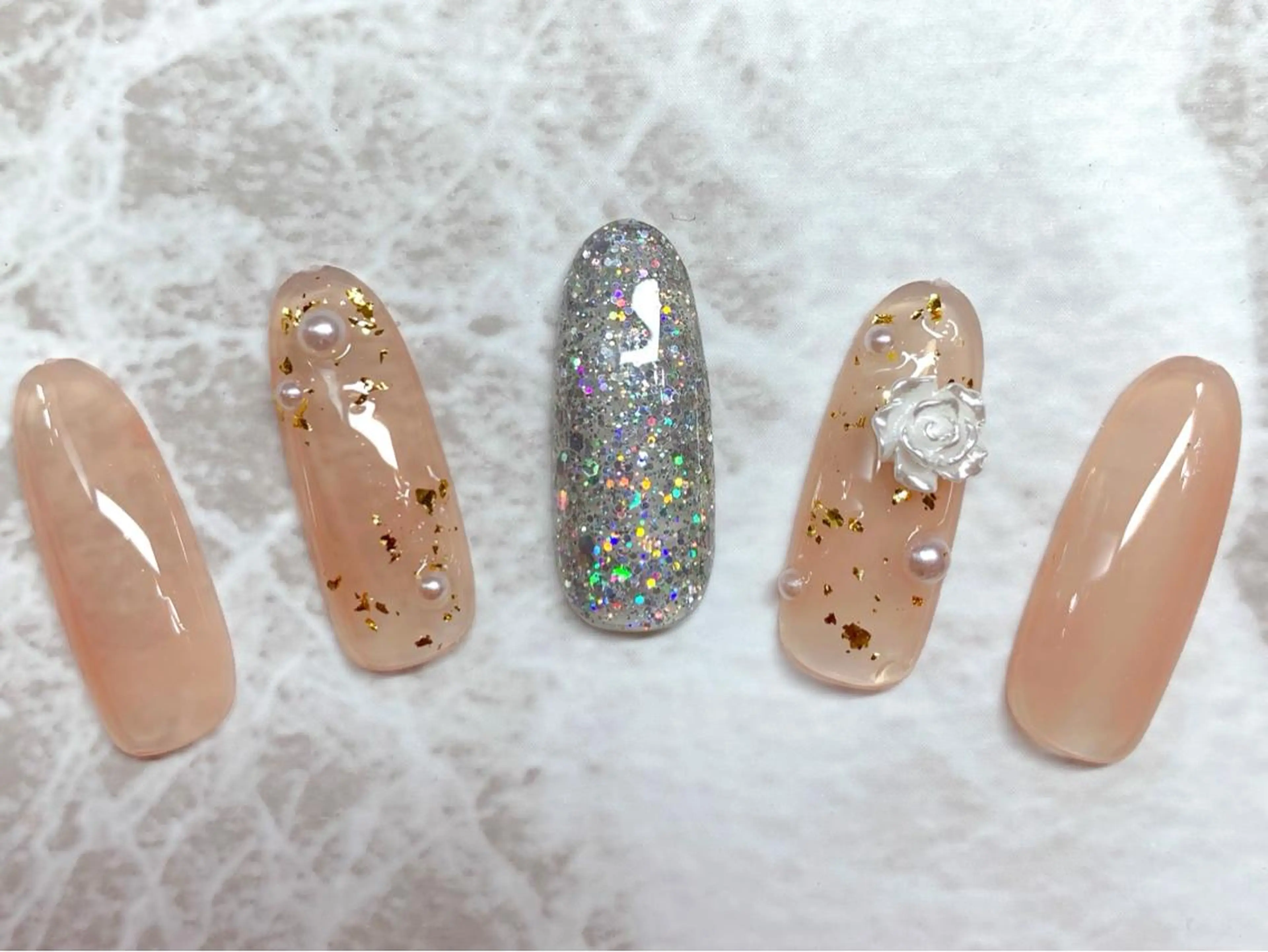 ネイル ハンドネイル マジック ミラーのネイルデザイン