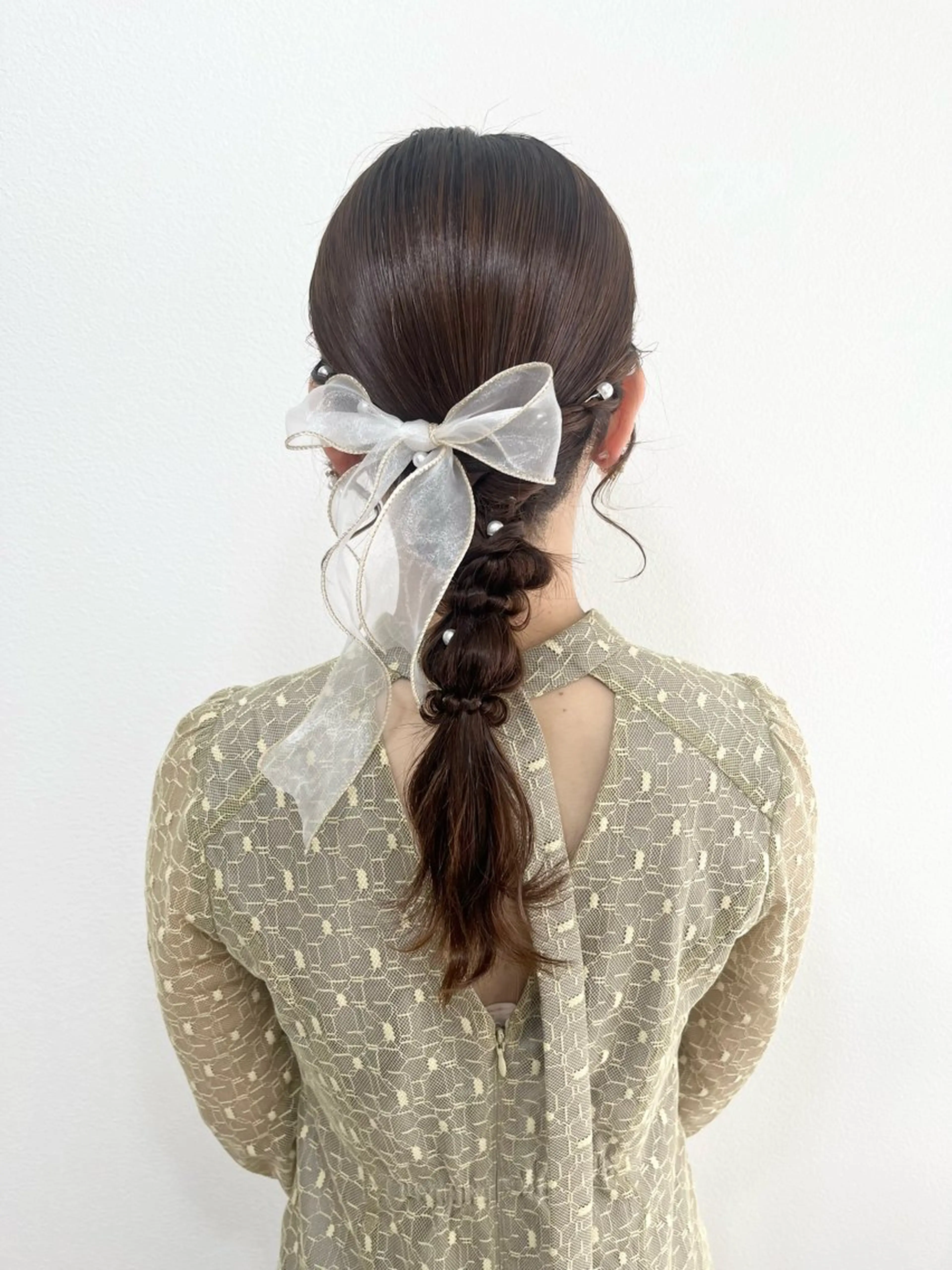 セミロング ヘアアレンジ ヘアセットサロン /上坪愛美のヘアスタイル