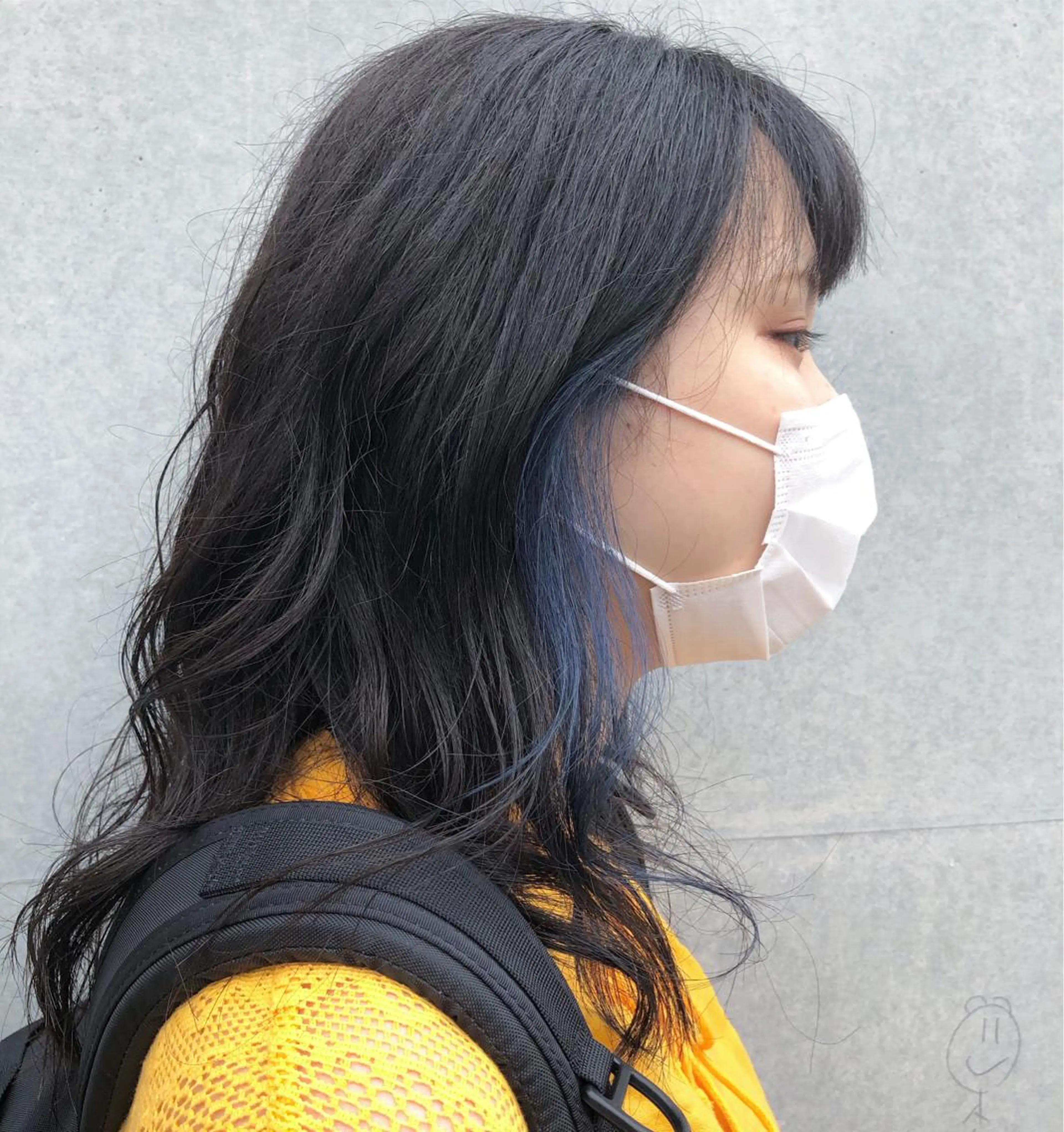 ミディアム カラー イヤリングカラー カット ヘアカラー トリートメント edge.所属・くまがい みゆ【edge.】のヘアスタイル