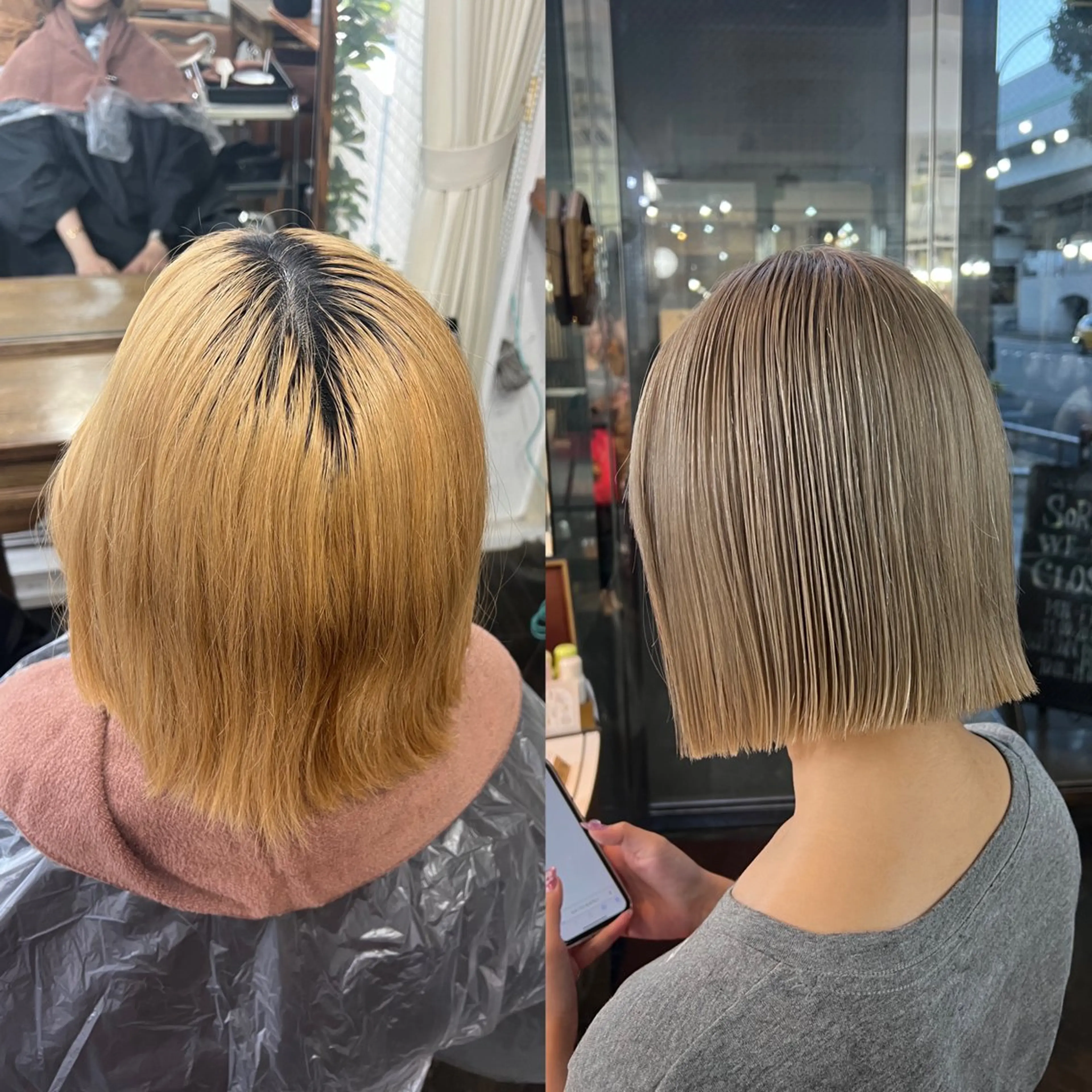 ショート カラー ハイライト/レイヤー /ハイトーン/AOIのヘアスタイル