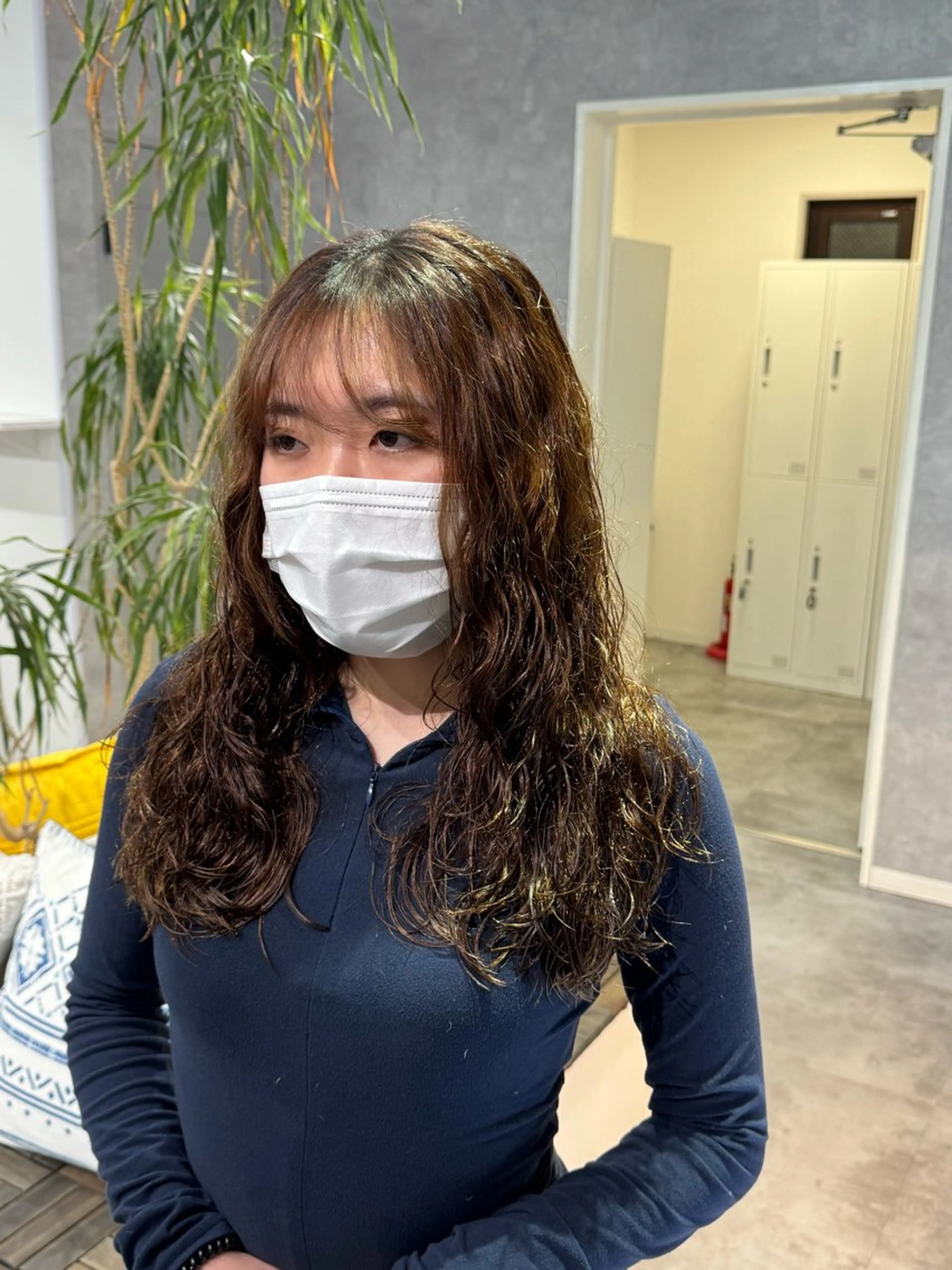 ロング 大船🫧ハイライト ボブ🫧持田樹のヘアスタイル