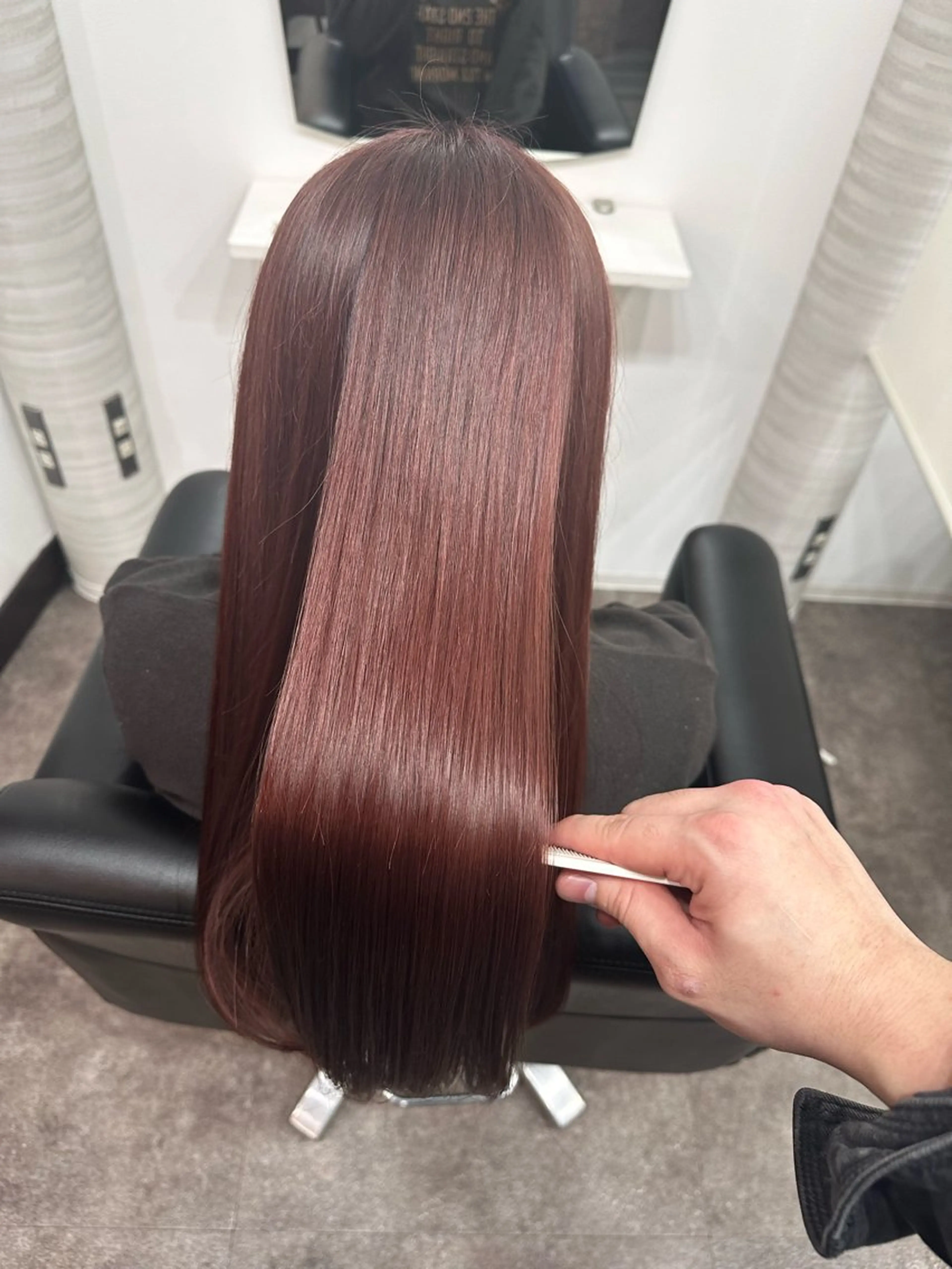 ロング リク/韓国風/レイヤ ー／ボブ／ショートのヘアスタイル