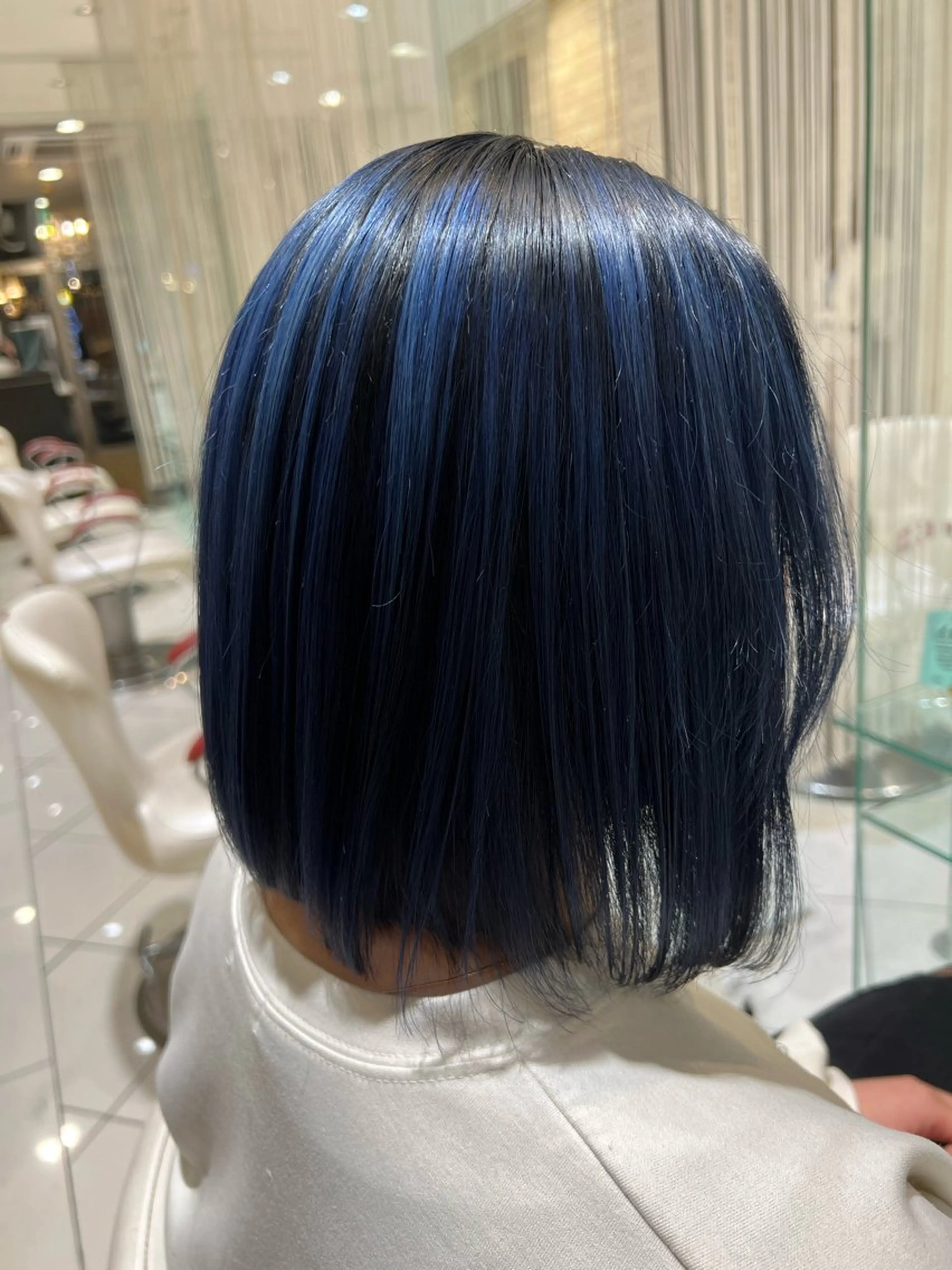 ミディアム カラー バレイヤージュ ブリーチ ブロンド ダブルカラー ハイライトカラー ボブ/ハイトーン髪質 改善/越谷✨クラモチのヘアスタイル