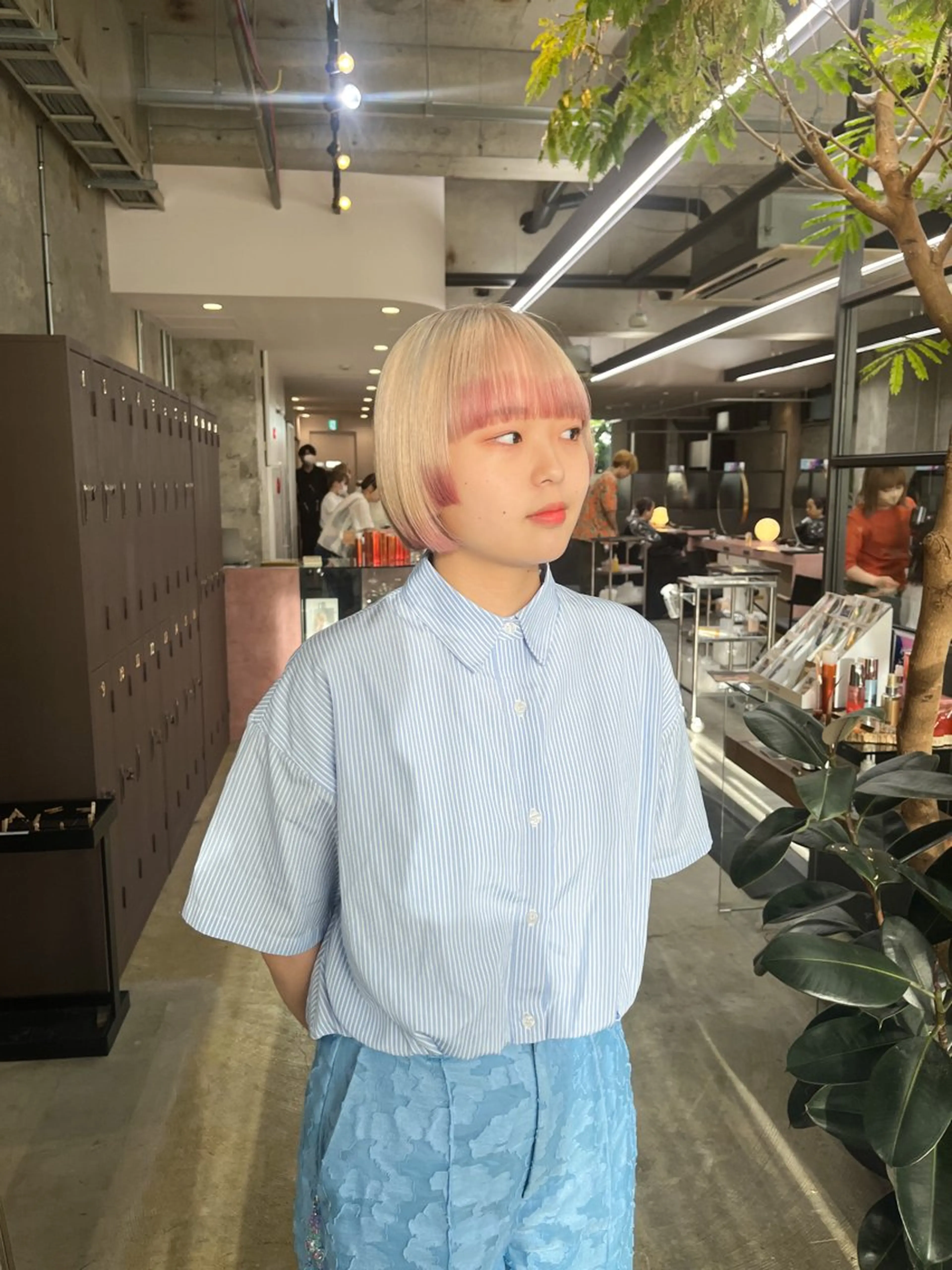 ミディアム ヘアカラー 中江 友哉のヘアスタイル