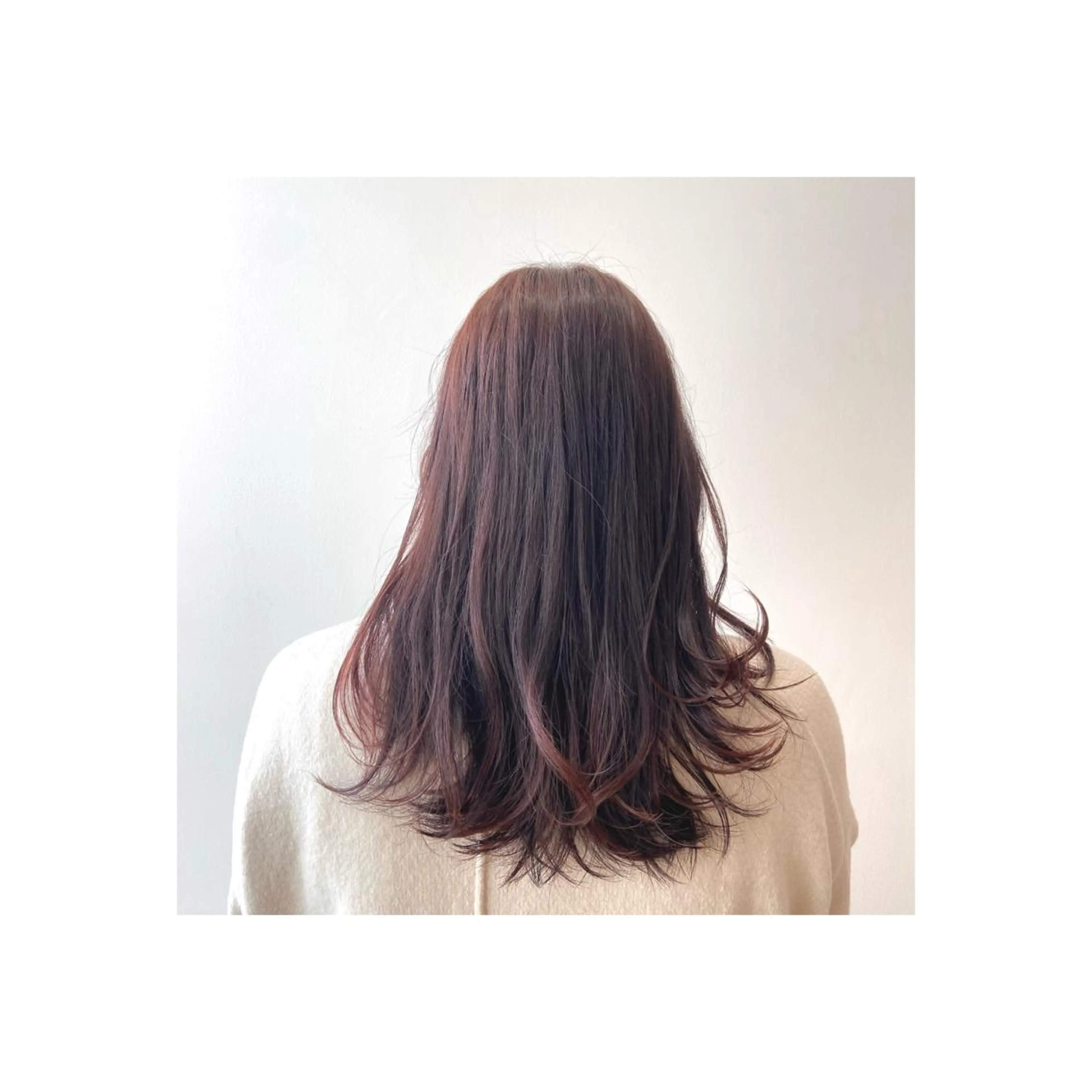 セミロング ヘアカラー 棚橋 光海のヘアスタイル