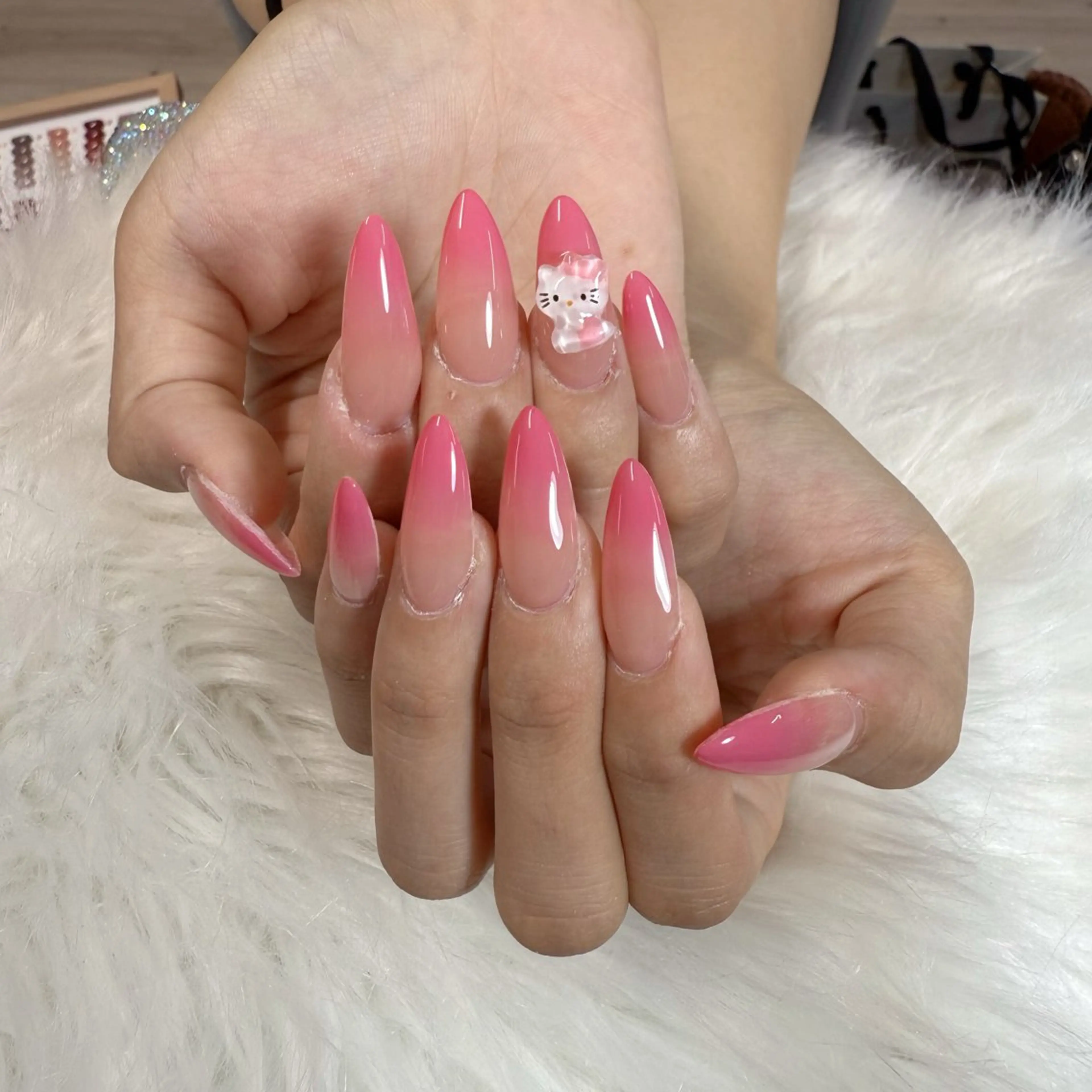 ネイル ハンドネイル 🎀nana🫧 ワンホンネイル🎀のネイルデザイン